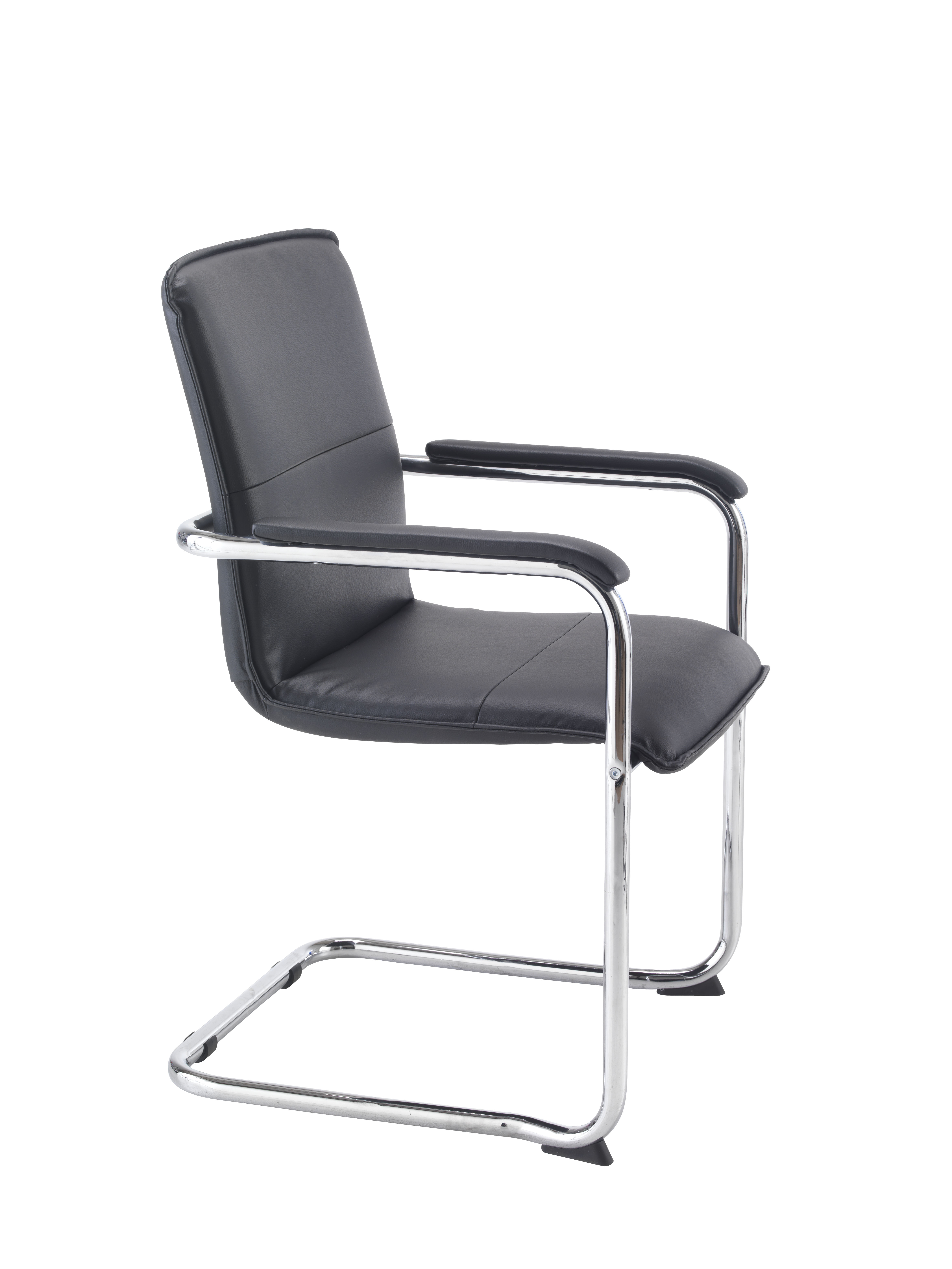 Pavia Visitor Chair | Black PU thumbnail 3