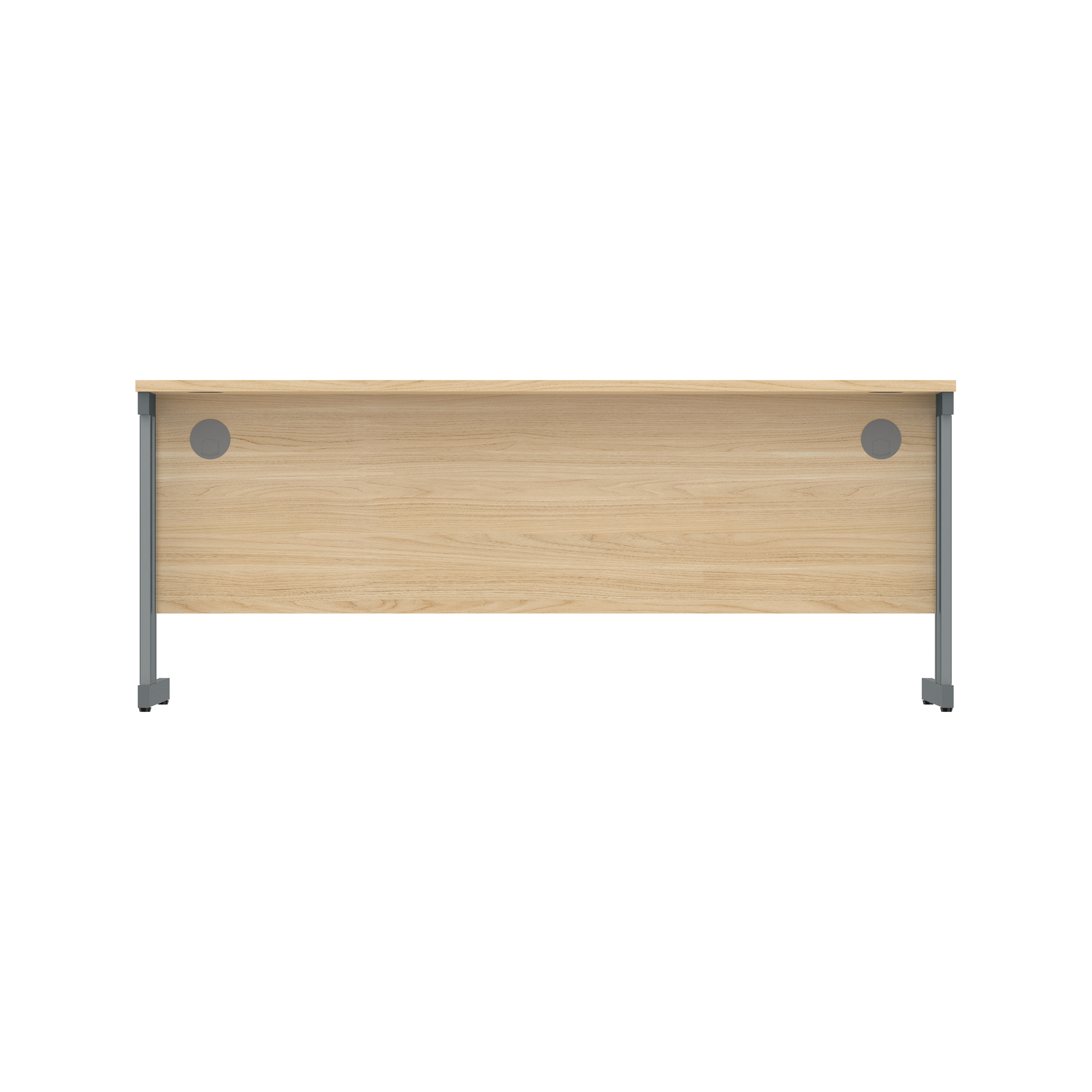 Office Rectangular Desk with Steel Double Upright Cantilever Frame (FSC) | 1800X800 | Canadian Oak/Graphite thumbnail 4