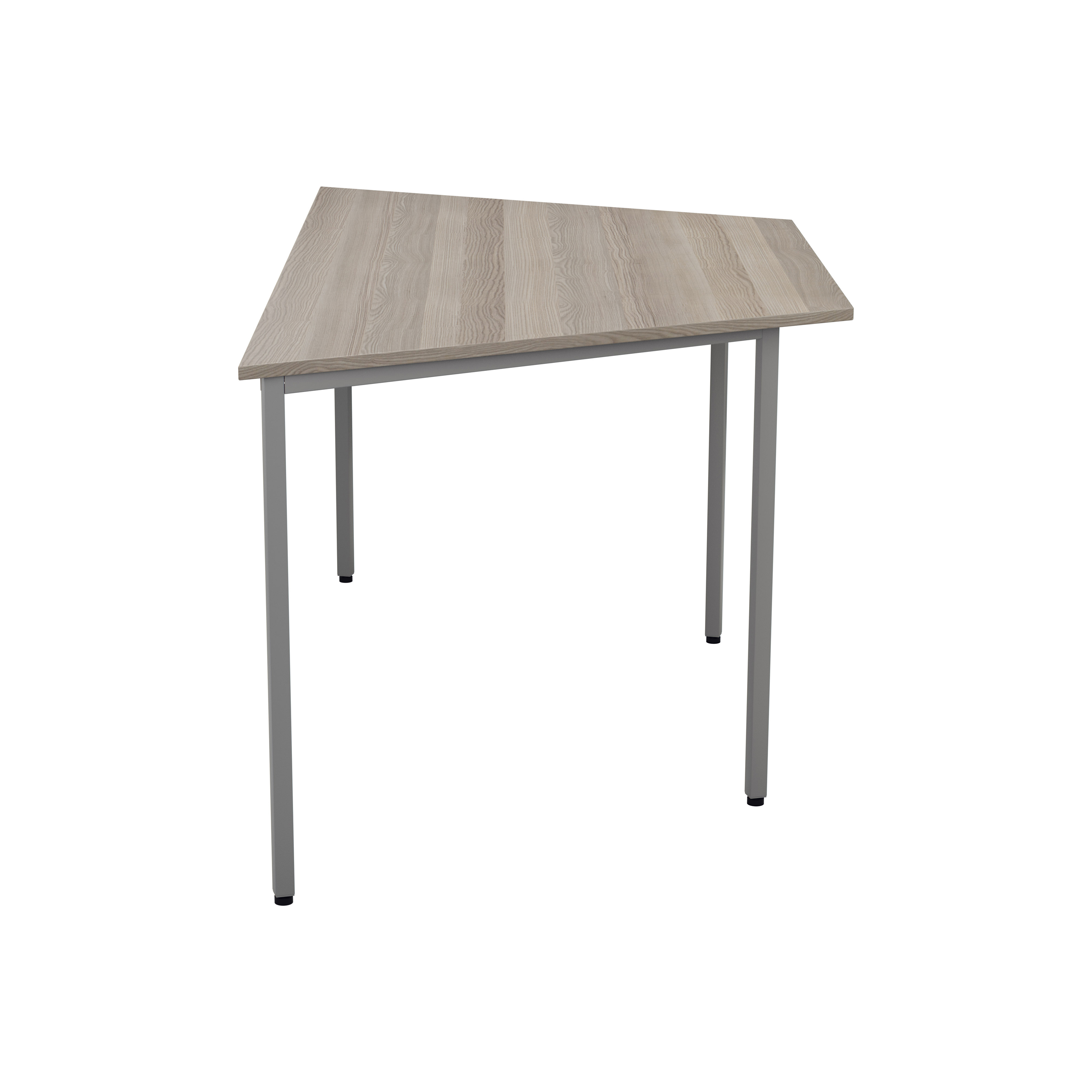 Trapezoidal Multi-purpose Table | 1600 X 800 | Grey Oak/Silver thumbnail 3