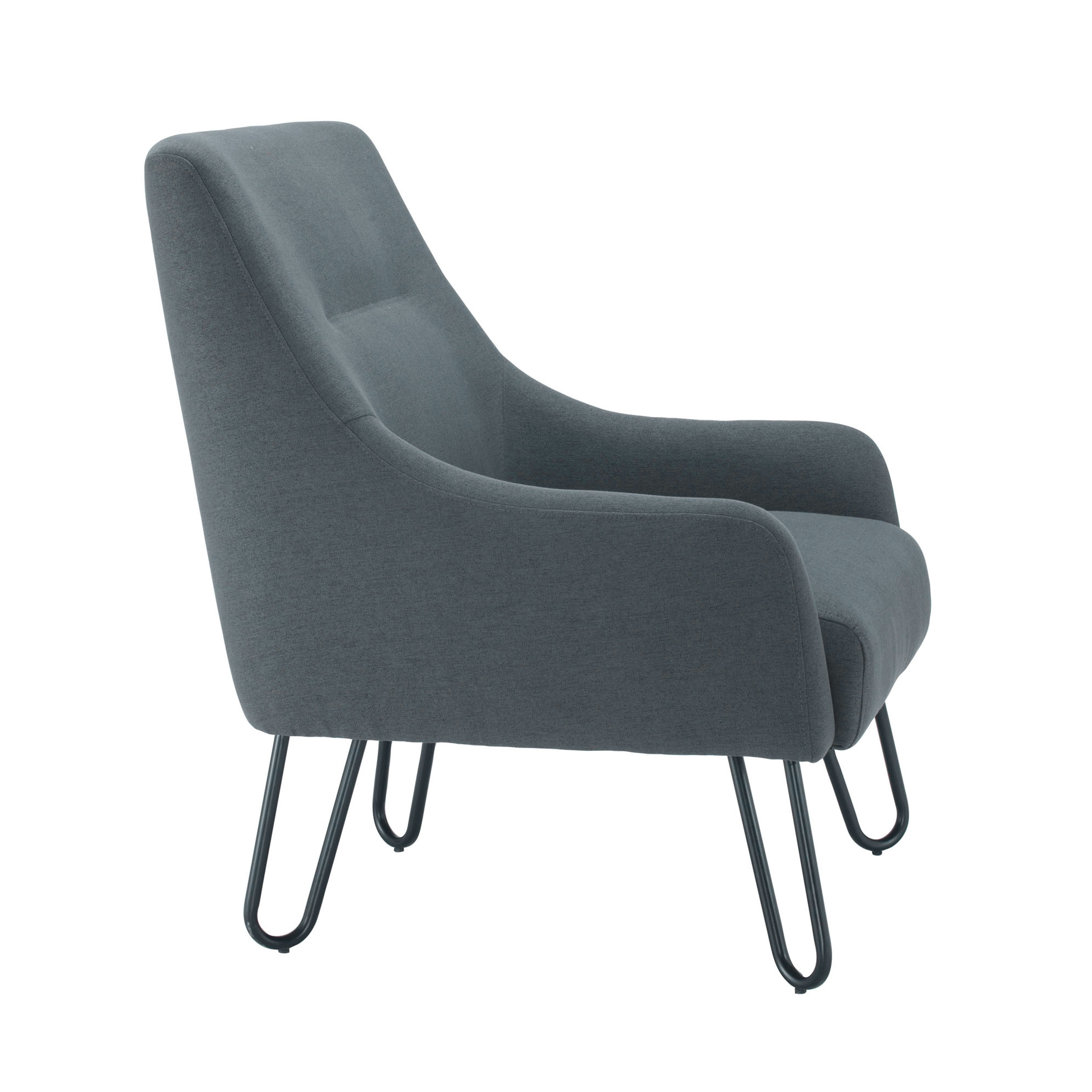 Pearl Reception Chair | Grey thumbnail 3
