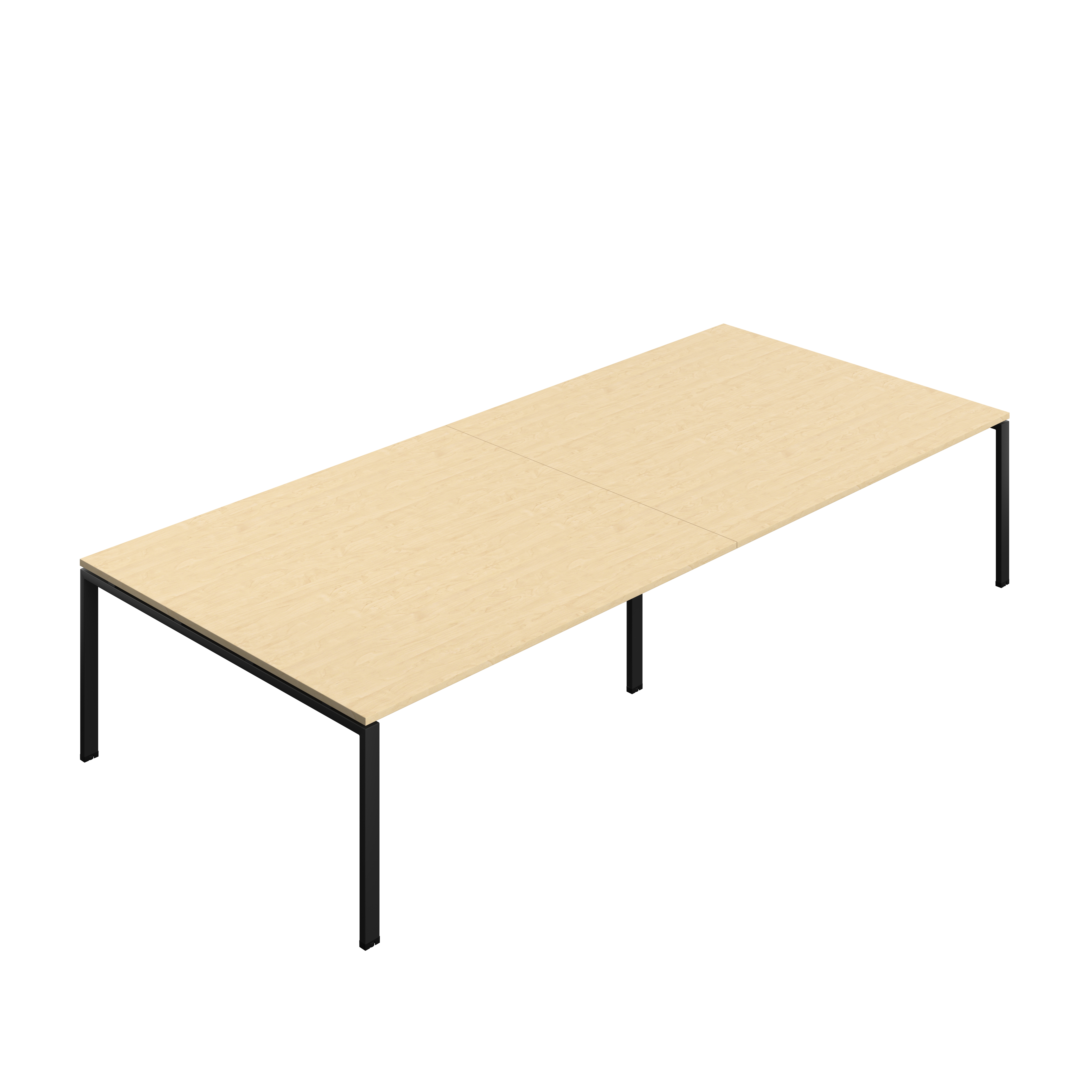 Synergy Meeting Table (FSC) : Goal Post Leg : 3600 | 1600 | Maple/Black