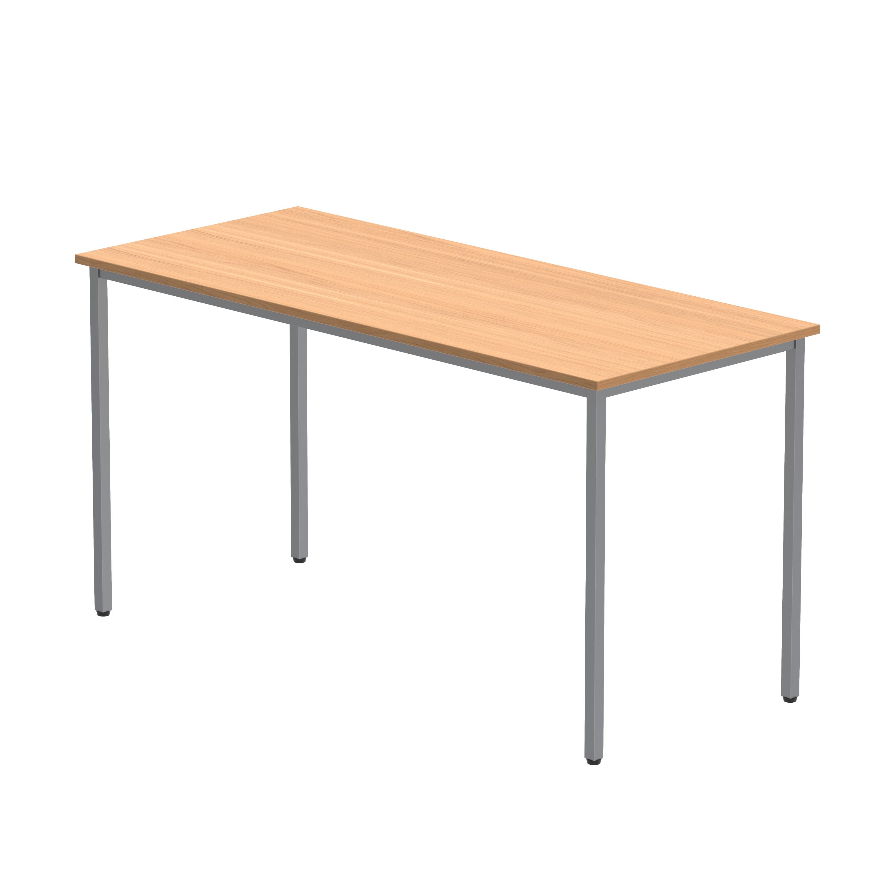 Office Rectangular Multi-Use Table (FSC) | 1400X600 | Norwegian Beech/Silver