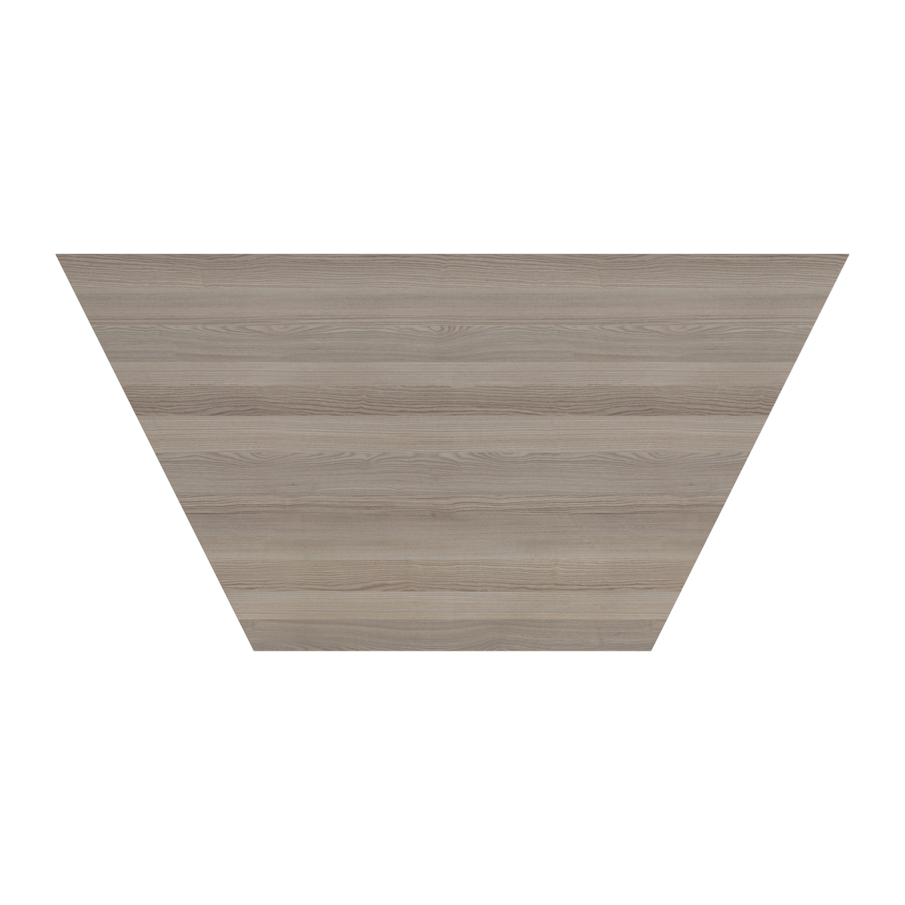 Trapezoidal Multi-purpose Table | 1600 X 800 | Grey Oak/Silver thumbnail 5