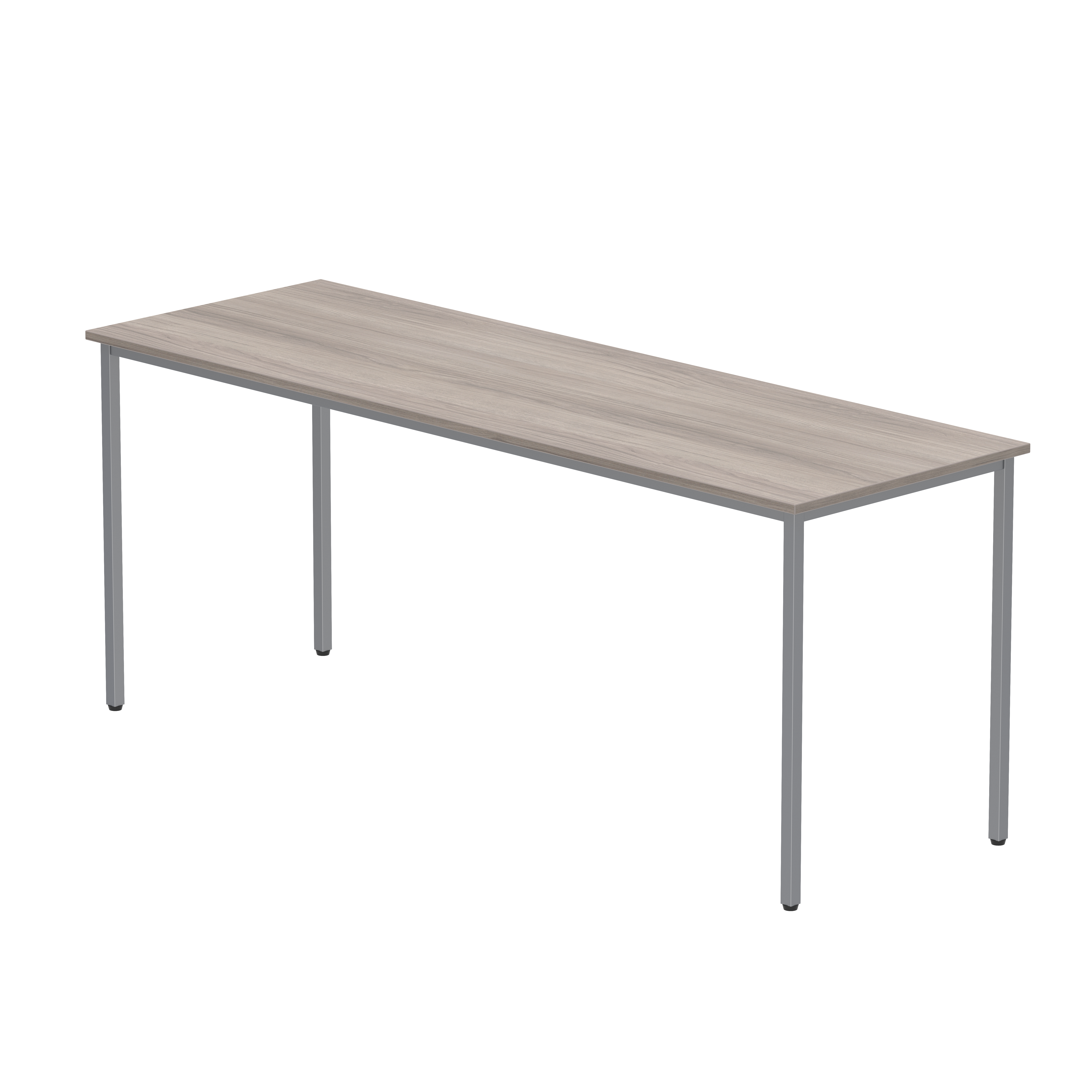 Office Rectangular Multi-Use Table (FSC) | 1800X600 | Alaskan Grey Oak/Silver thumbnail 2