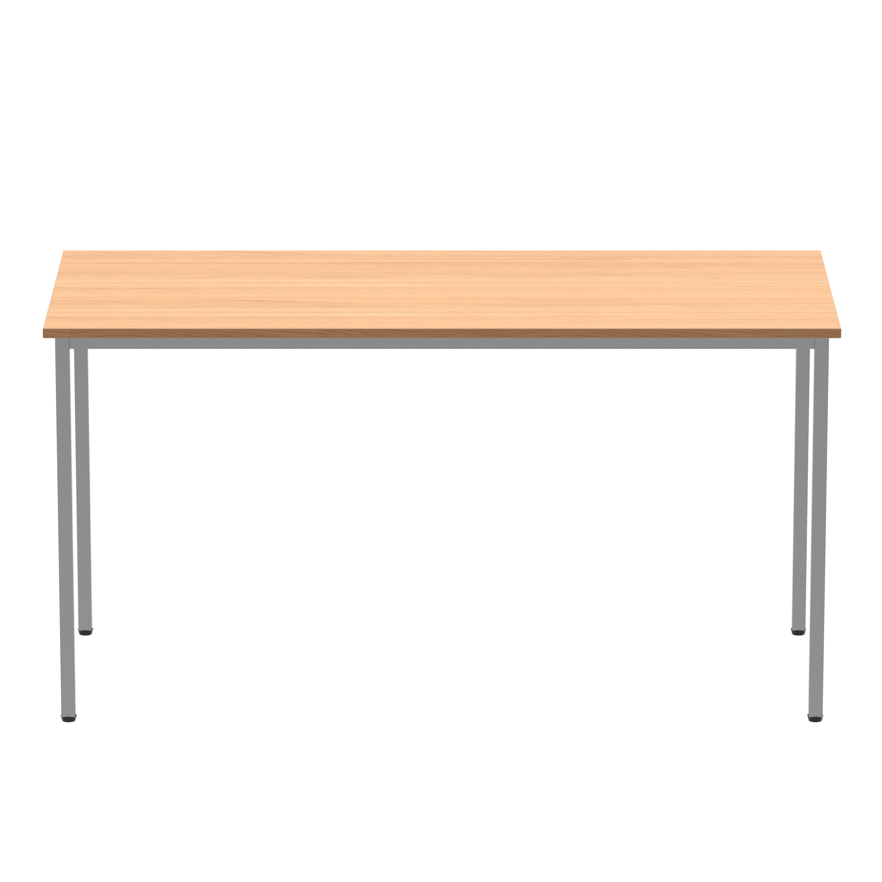 Office Rectangular Multi-Use Table (FSC) | 1400X600 | Norwegian Beech/Silver thumbnail 2