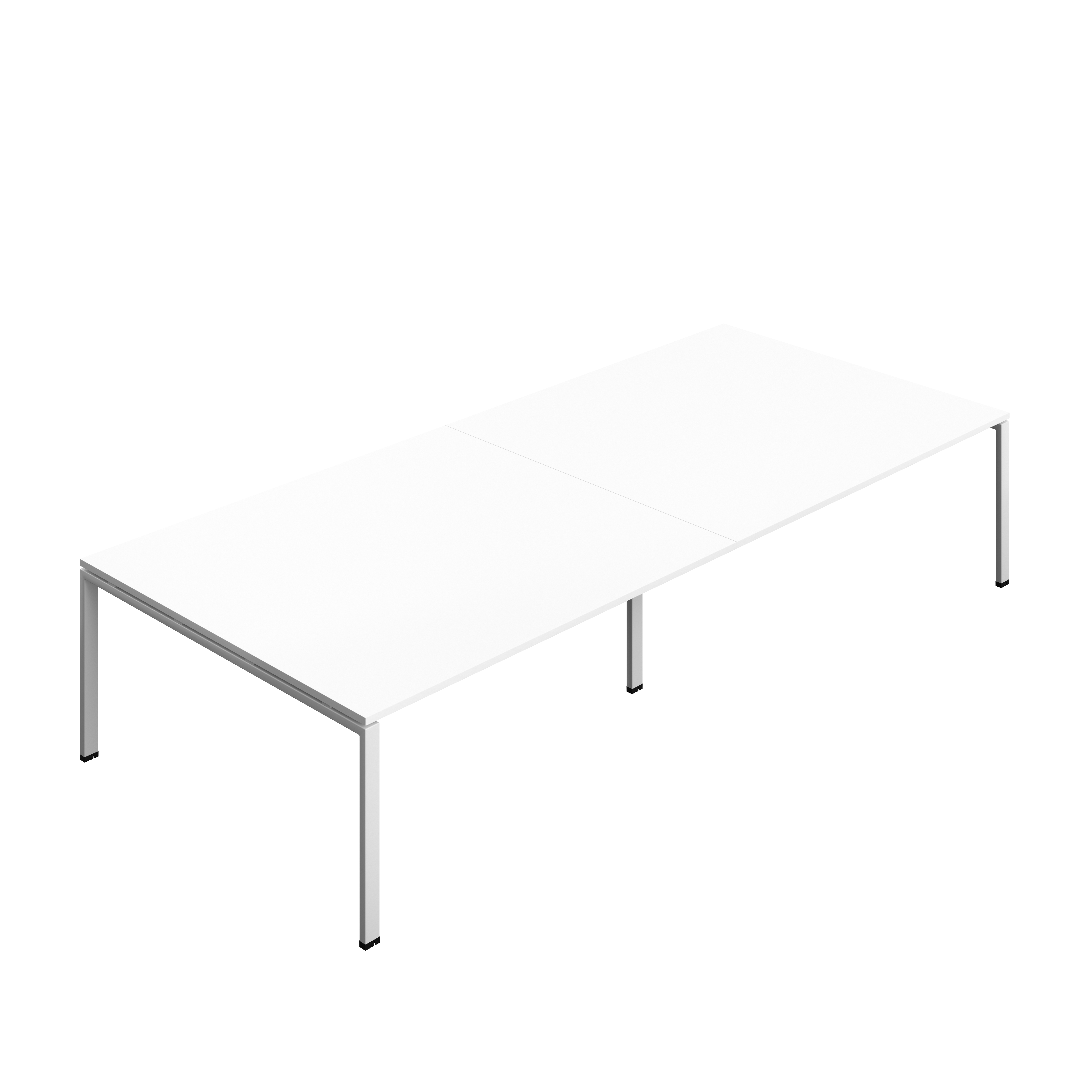 Synergy Meeting Table (FSC) : Goal Post Leg : 3600 | 1600 | White/Silver