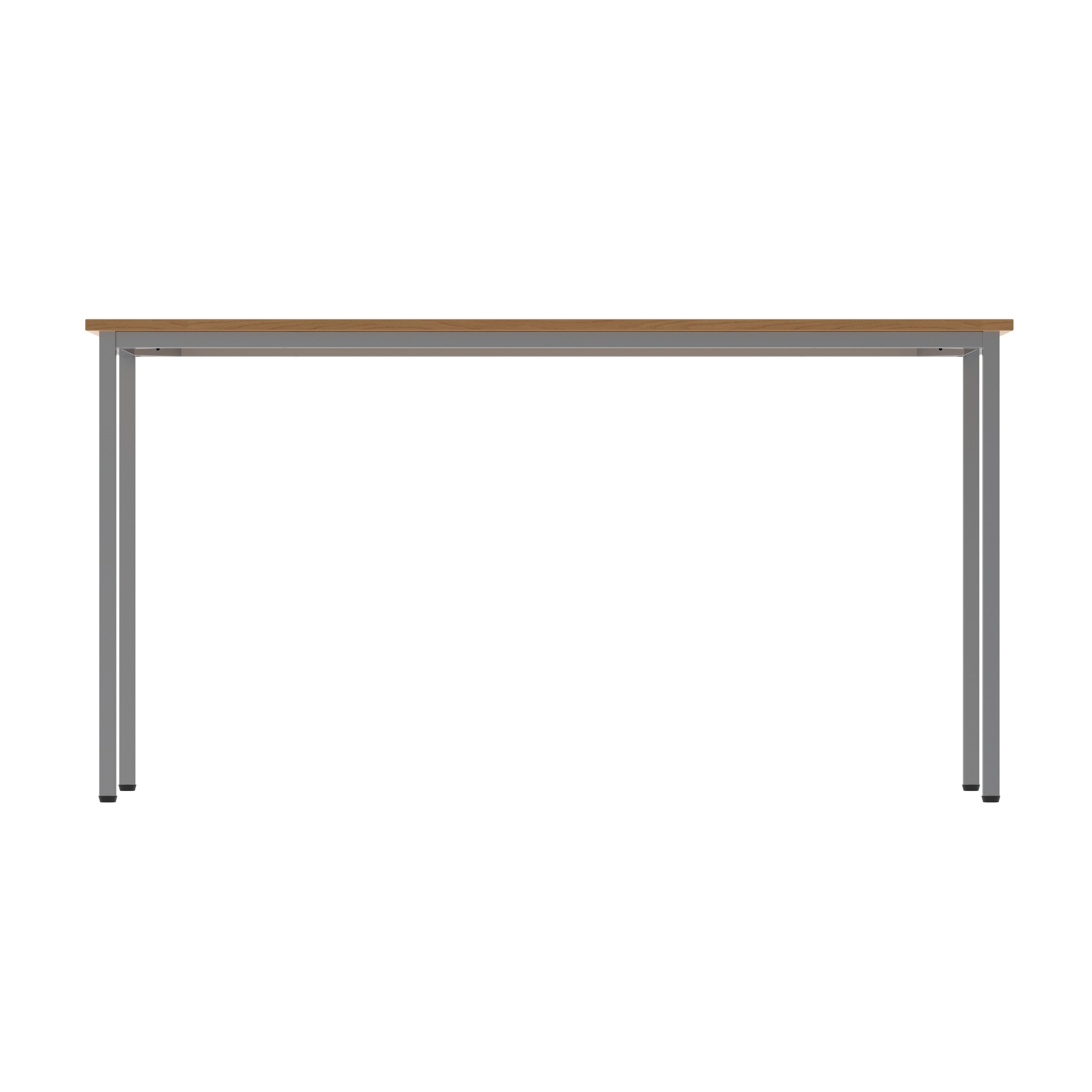 Office Rectangular Multi-Use Table (FSC) | 1400X600 | Norwegian Beech/Silver thumbnail 4