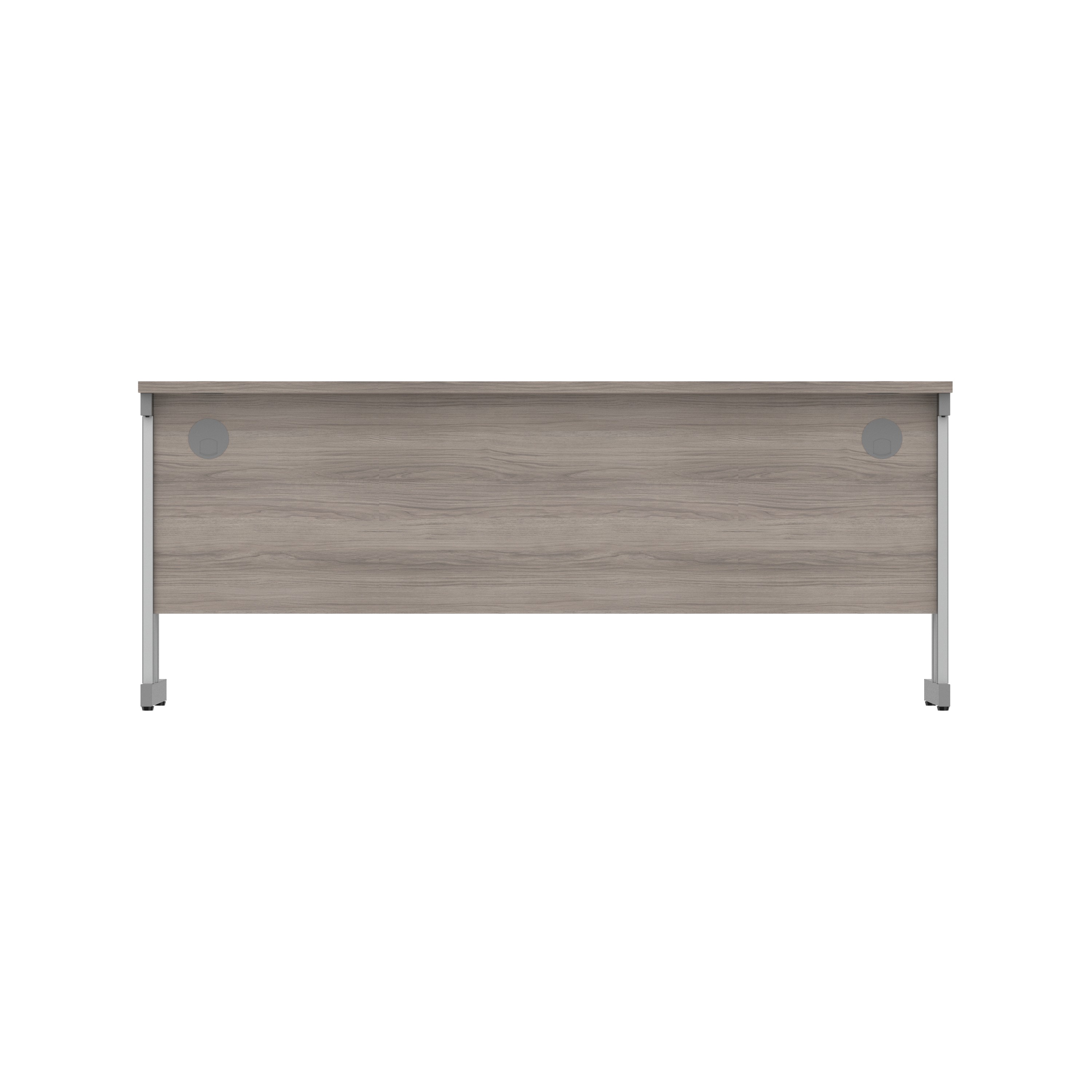 Office Rectangular Desk with Steel Double Upright Cantilever Frame (FSC) | 1800X600 | Alaskan Grey Oak/Graphite thumbnail 5