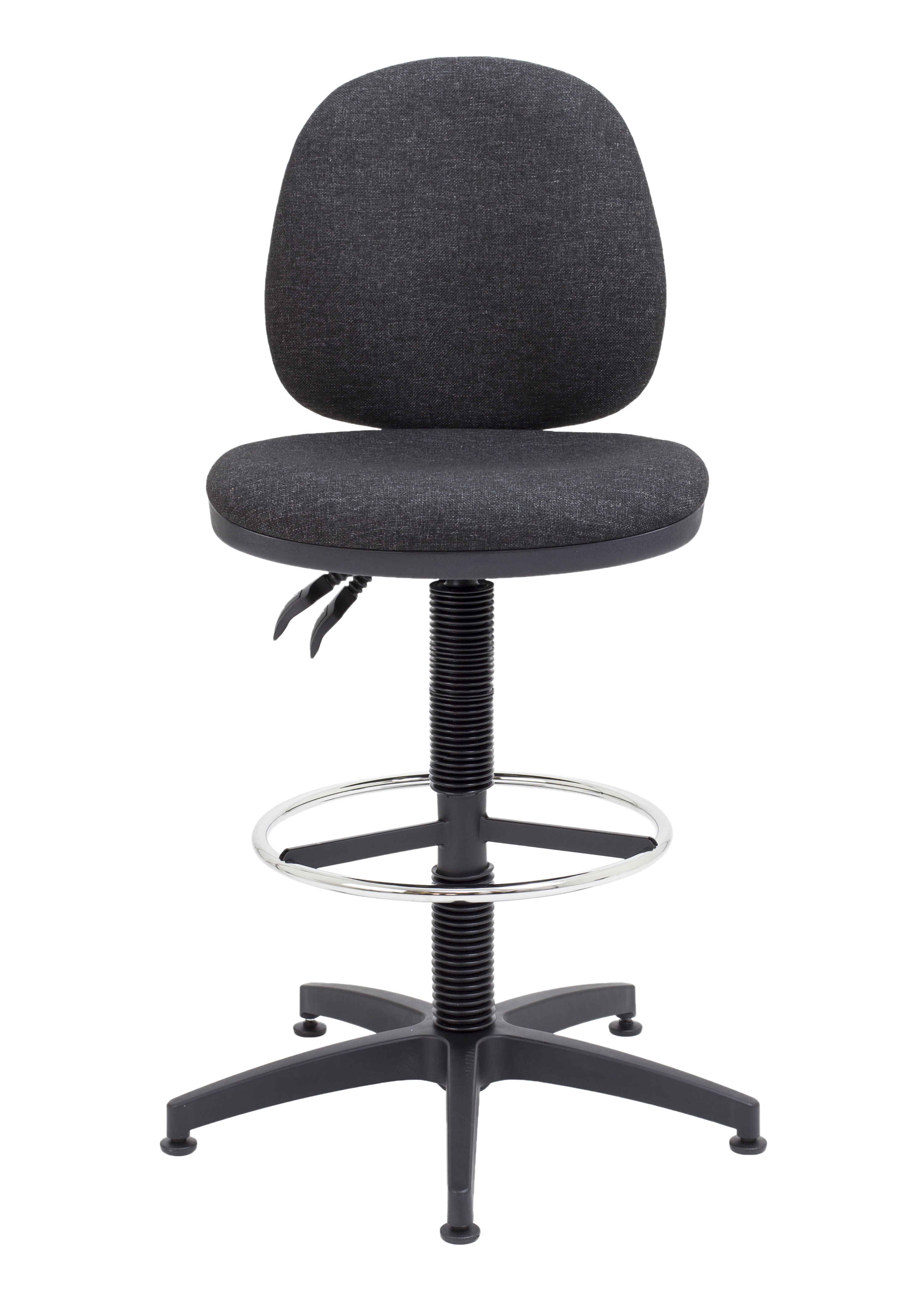 Concept Mid-Back Fixed Draughtsman-Kit Chair | Charcoal thumbnail 2