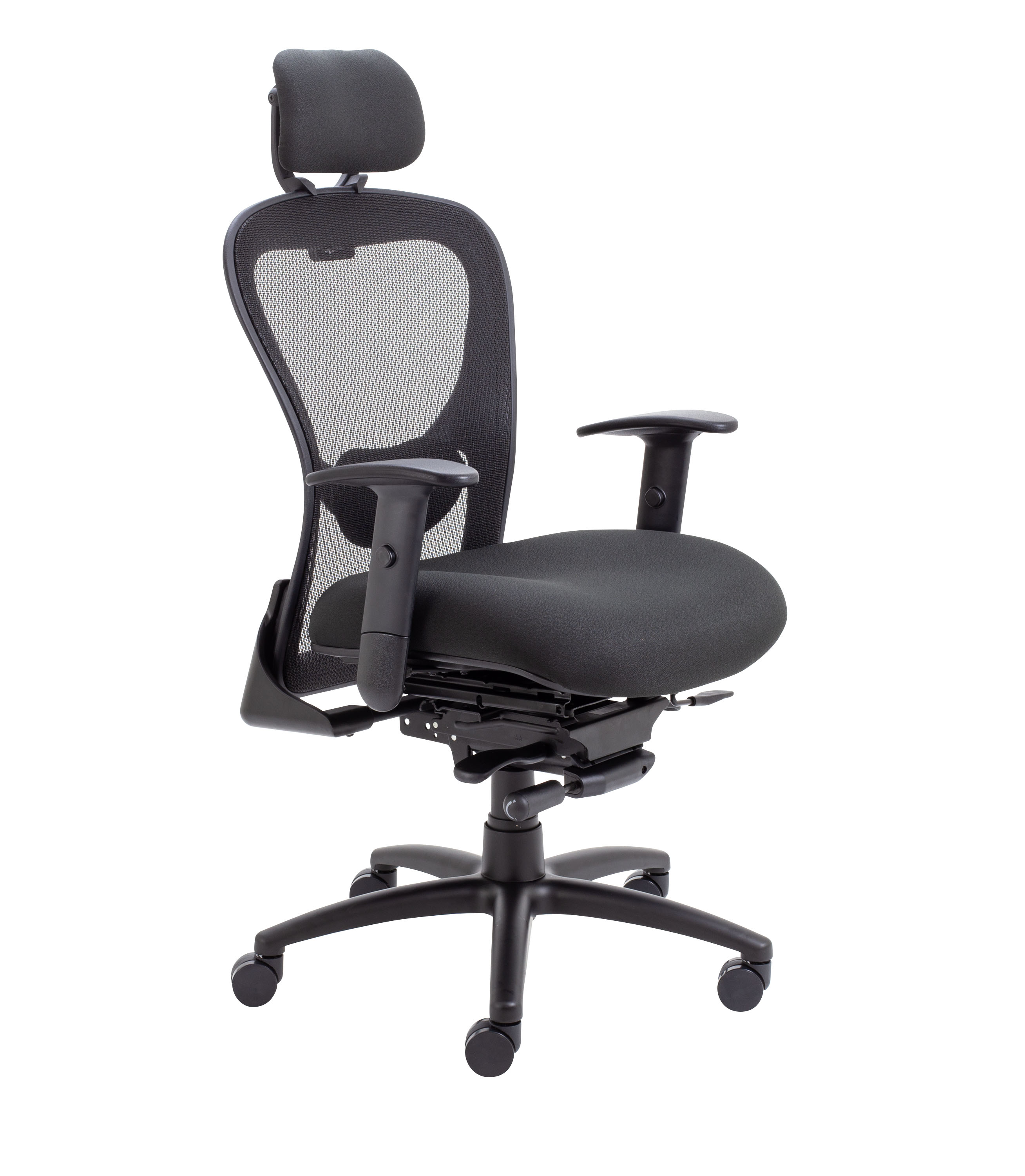 Strata+High-Back+Task+Chair+with+Seat+Slide+Black