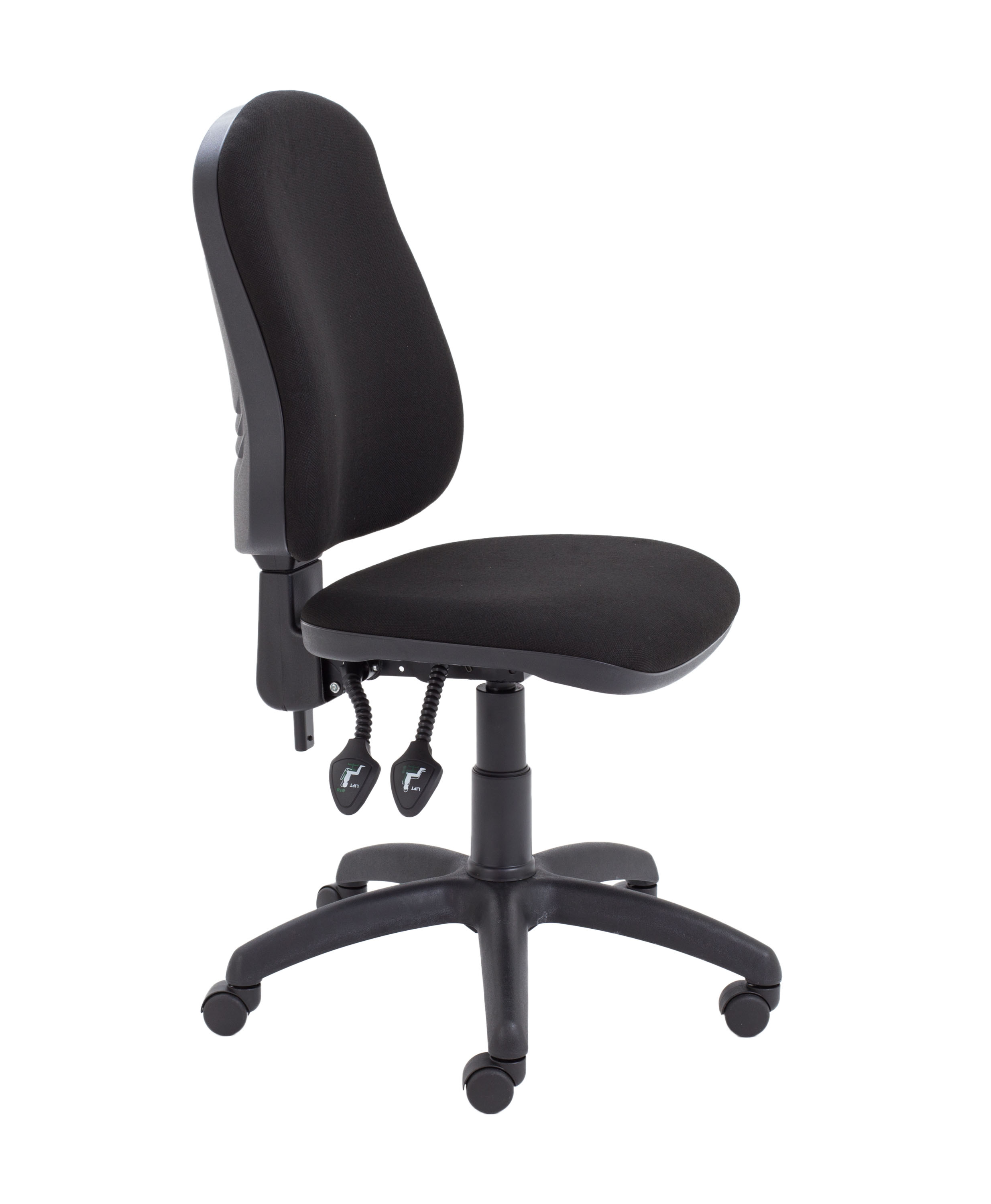 Calypso+2+High+Back+Operator+Chair+No+Arms+Black