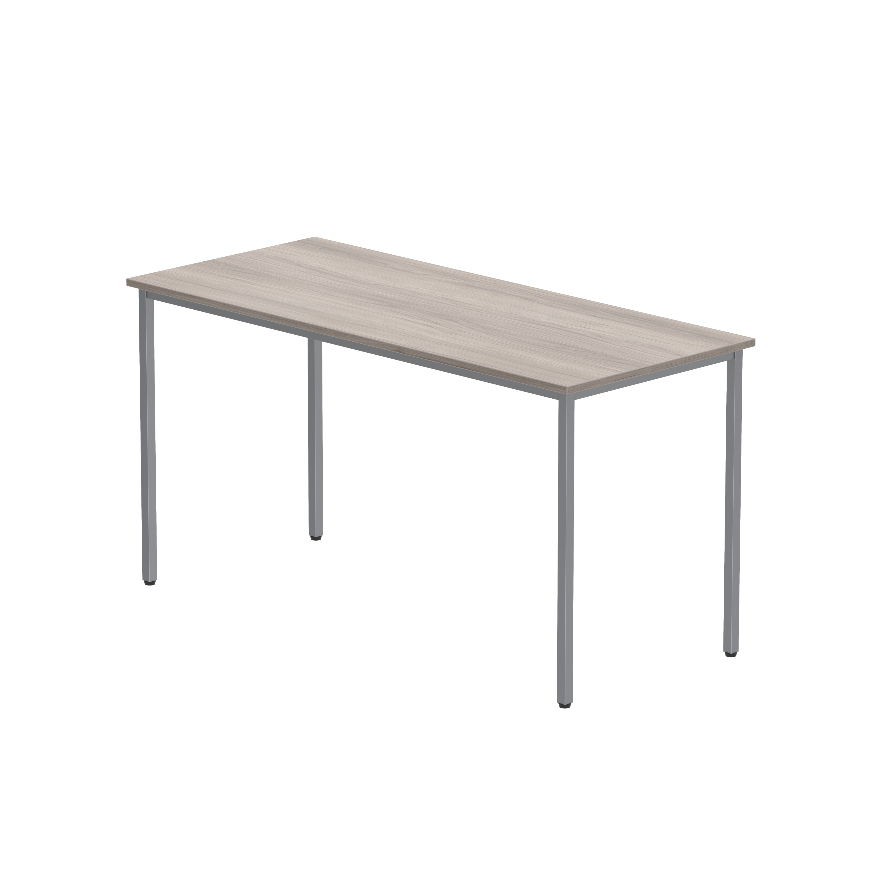 Office Rectangular Multi-Use Table (FSC) | 1400X600 | Alaskan Grey Oak/Silver