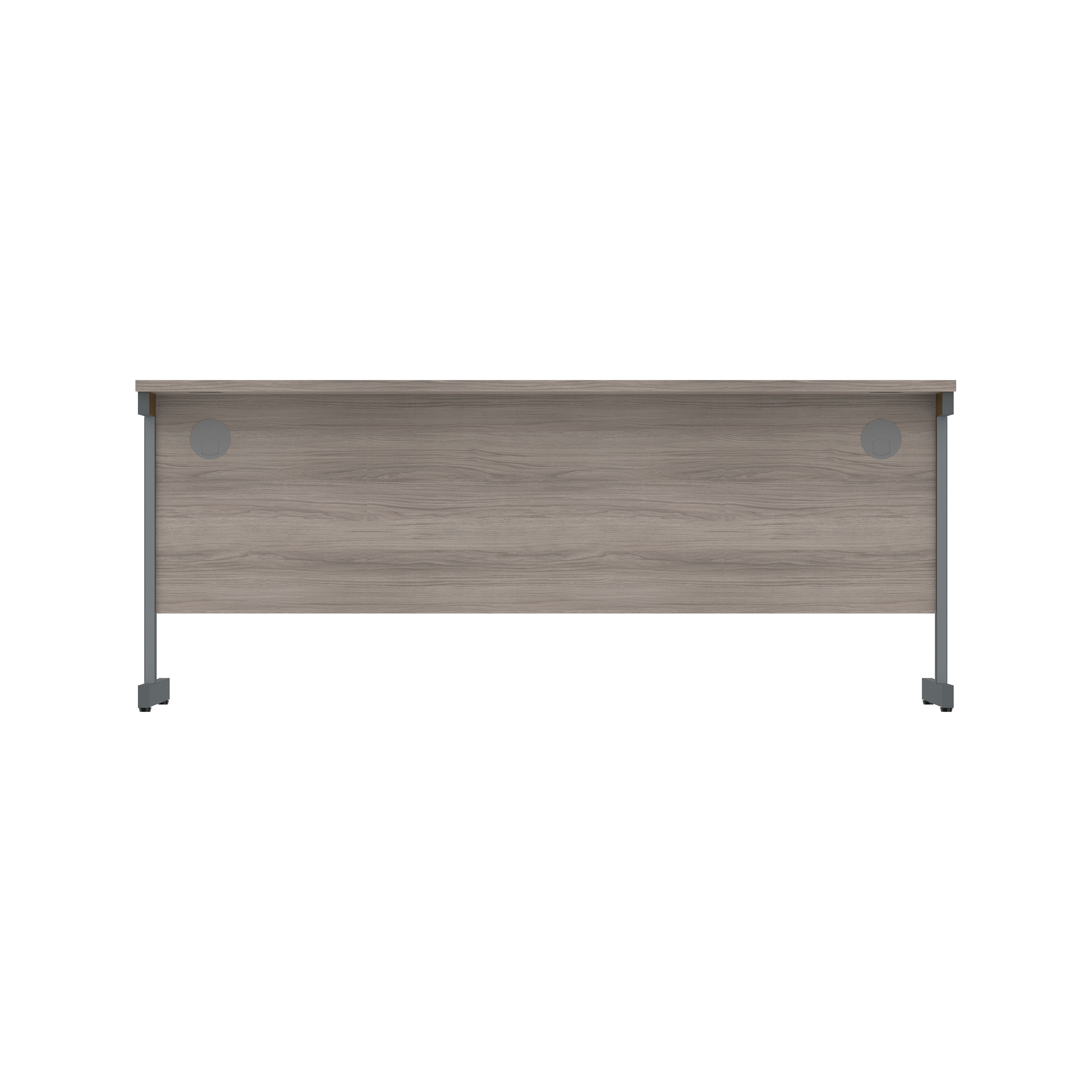Office Rectangular Desk with Steel Single Upright Cantilever Frame (FSC) | 1800X800 | Alaskan Grey Oak/Graphite thumbnail 4
