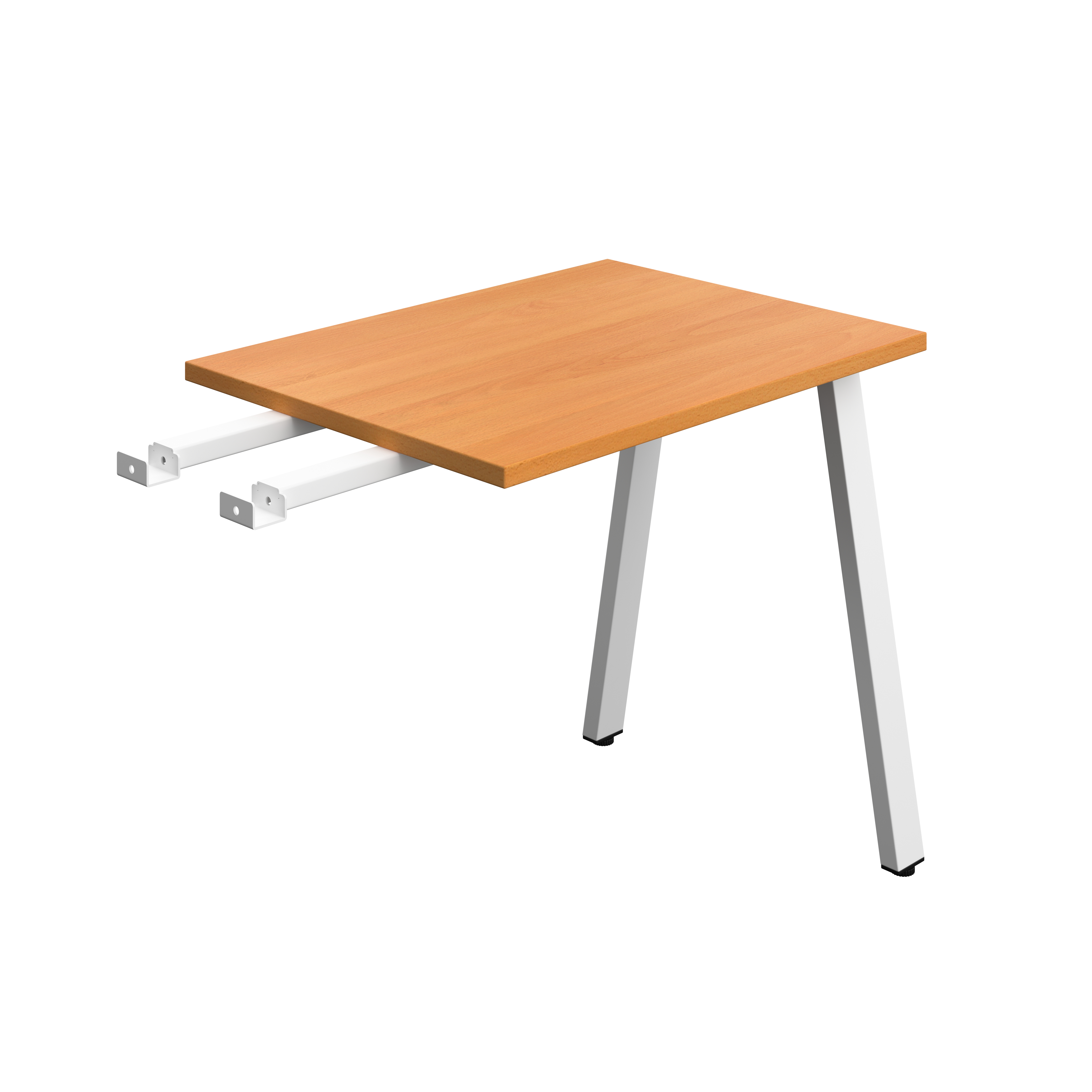 Synergy Bench with Return : A-Frame Leg | 800 X 600 | Beech/White