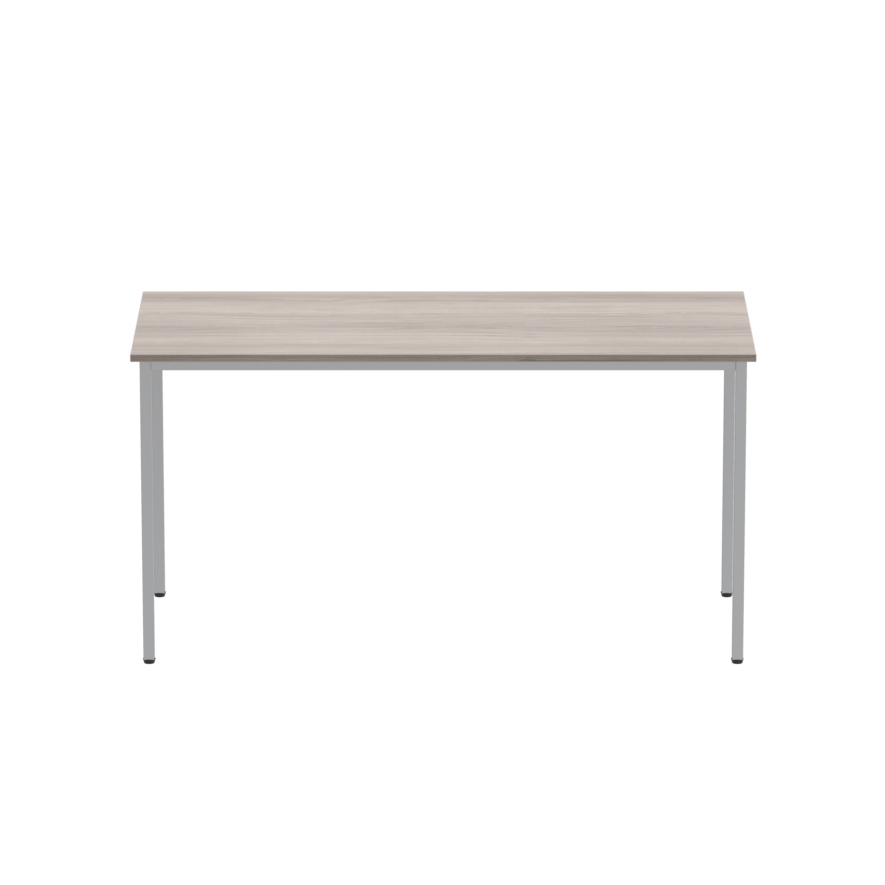 Office Rectangular Multi-Use Table (FSC) | 1400X600 | Alaskan Grey Oak/Silver thumbnail 2
