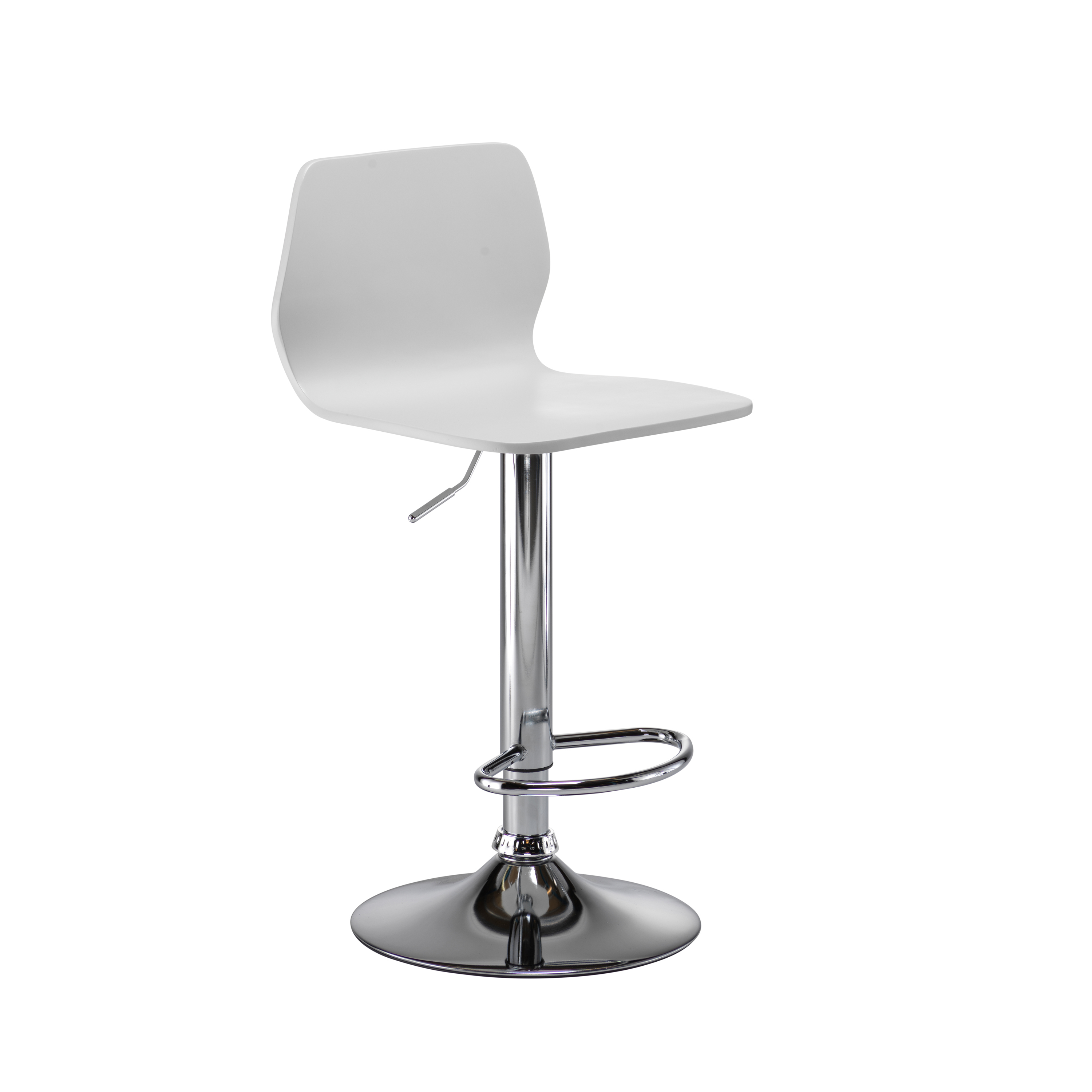 Stork Gas Lift Stool | White thumbnail 2