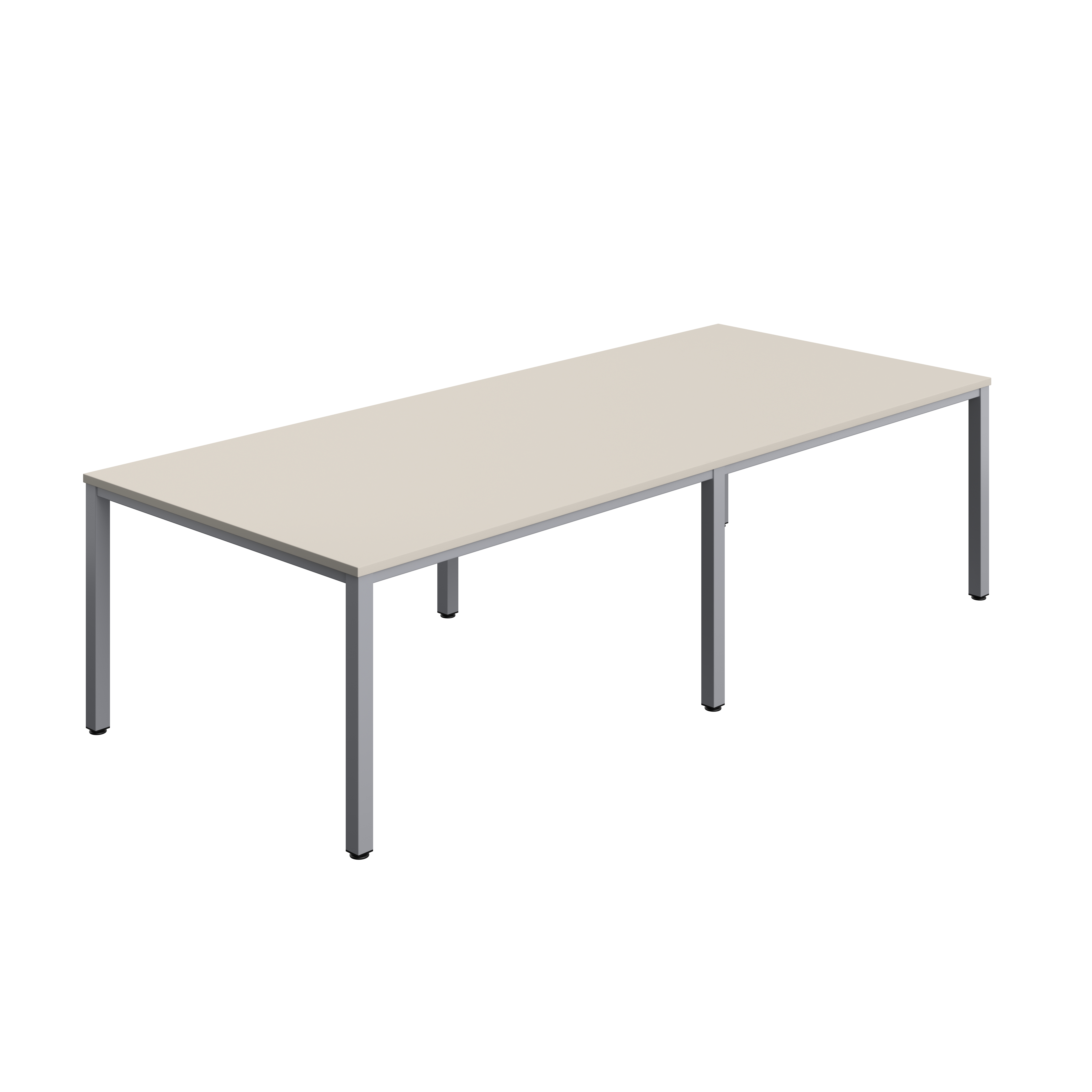 Fraction Infinity Rectangular Meeting Table (FSC) | 2800 X 1200 | Grey/Silver