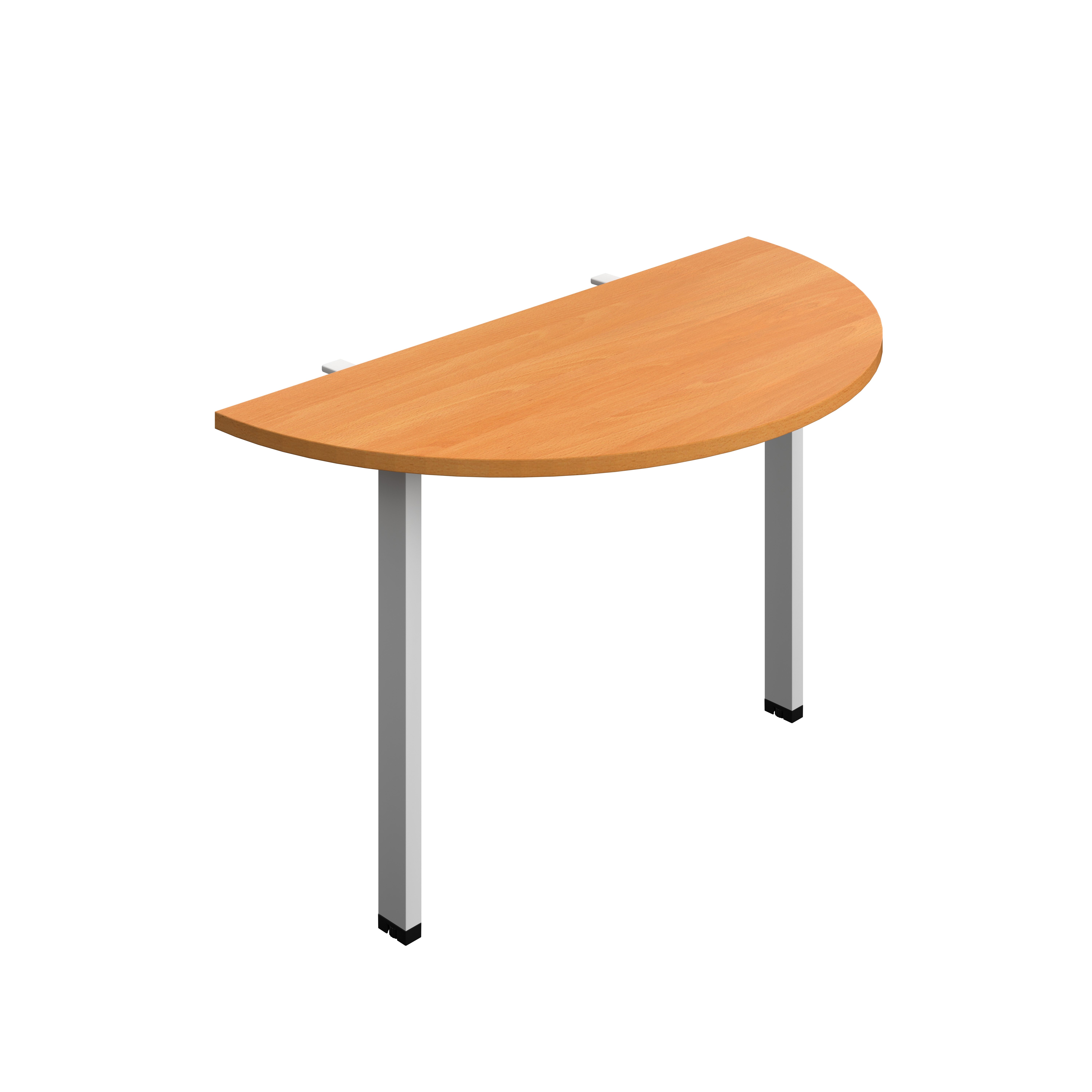 Synergy Screen Depth D-End Single Person Bench : Goal Post Leg : 1200 | 600 | Beech/Silver