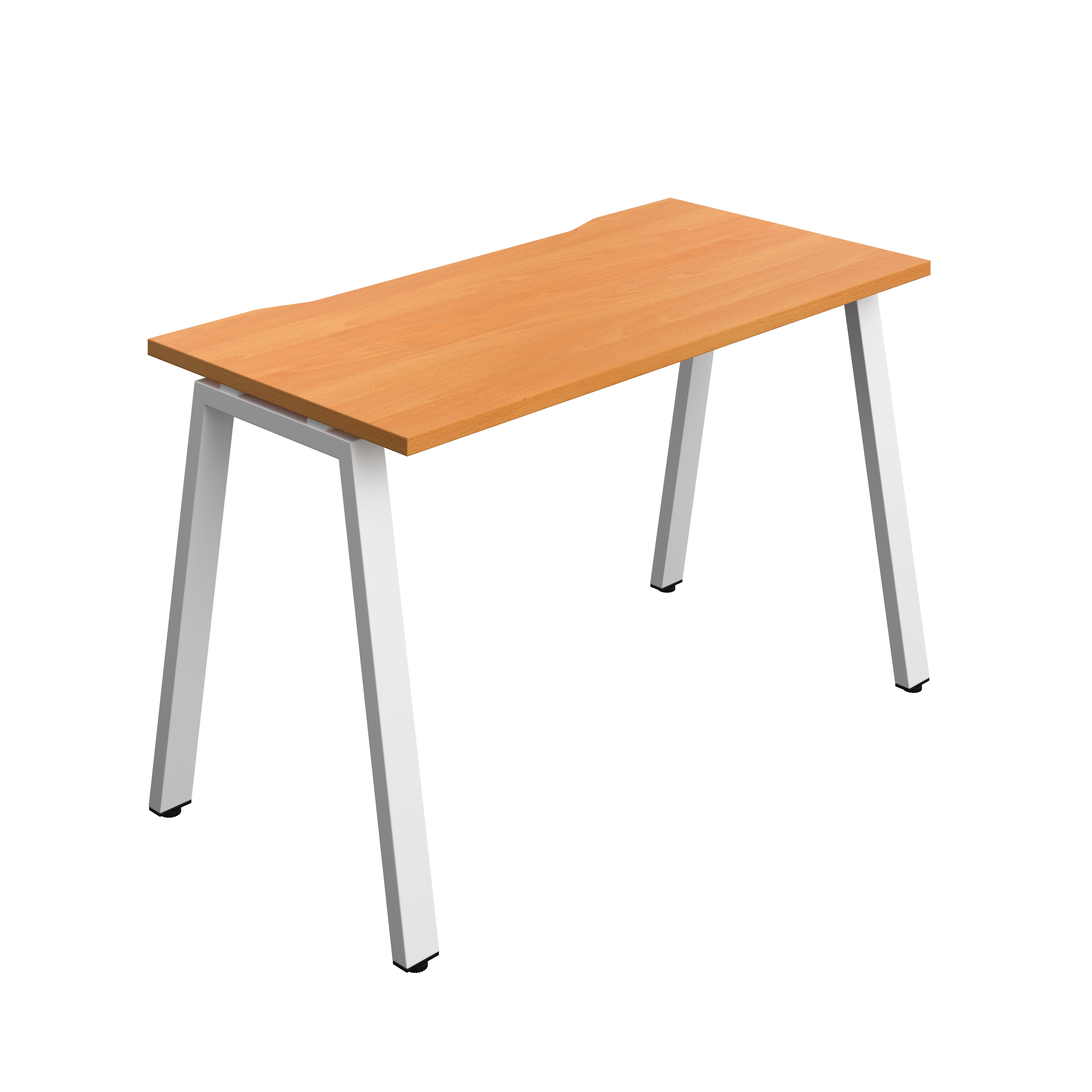 Synergy Bench with Cut Out: 1 Person (FSC) : A-Frame Leg : 1200 | 600 | Unlimited/White