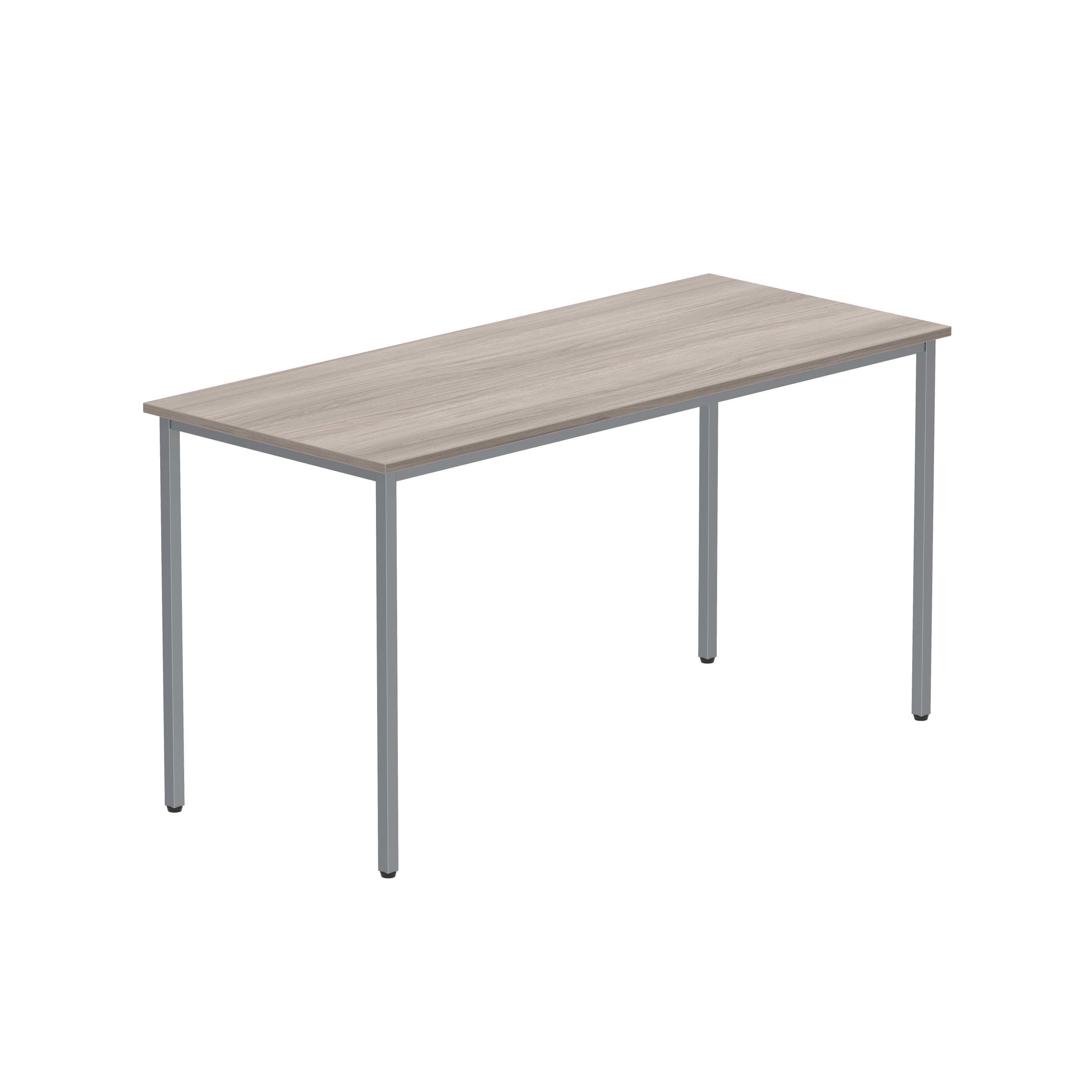 Office Rectangular Multi-Use Table (FSC) | 1400X600 | Alaskan Grey Oak/Silver thumbnail 5
