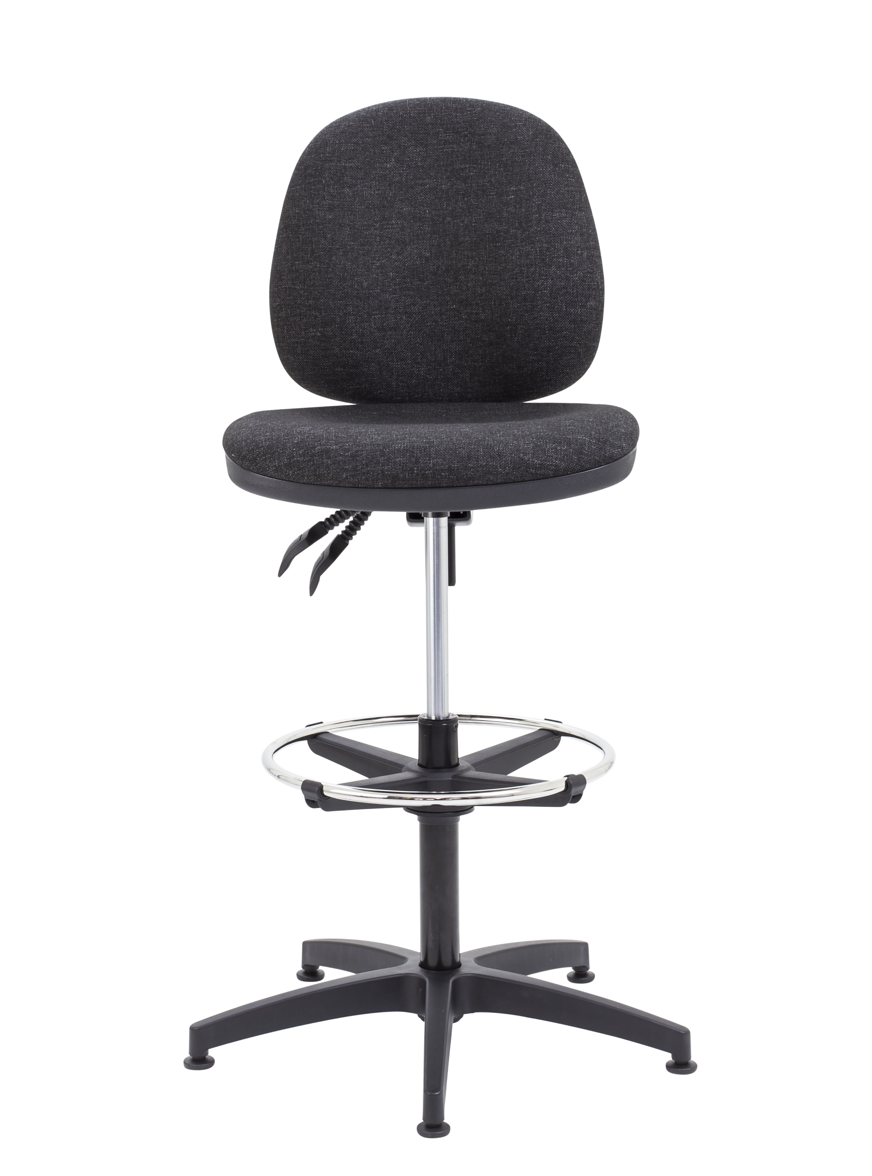 Concept Mid-Back Adjustable Draughtsman-Kit Chair | Charcoal thumbnail 2