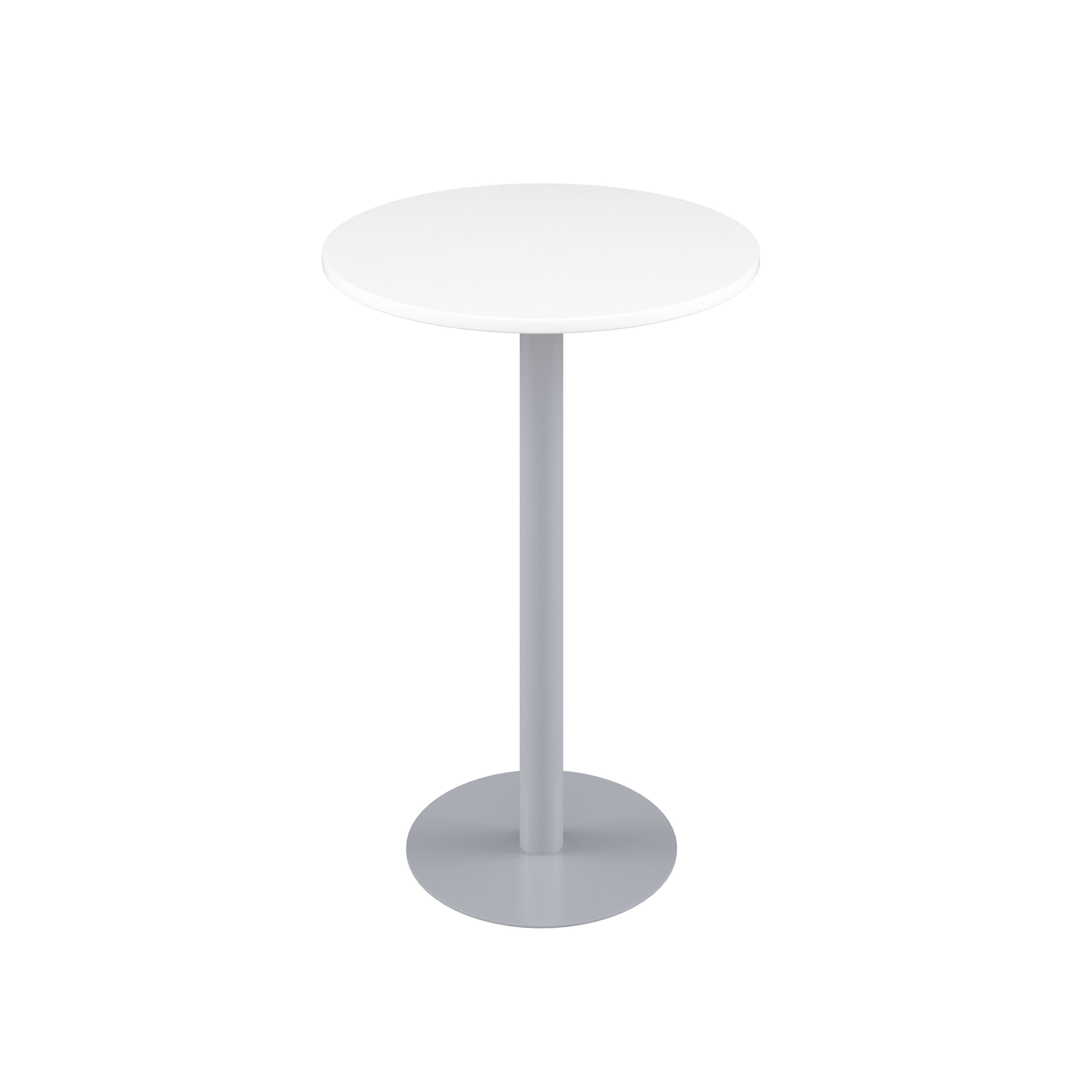 Contract Table High (FSC) | 600mm | White/Silver