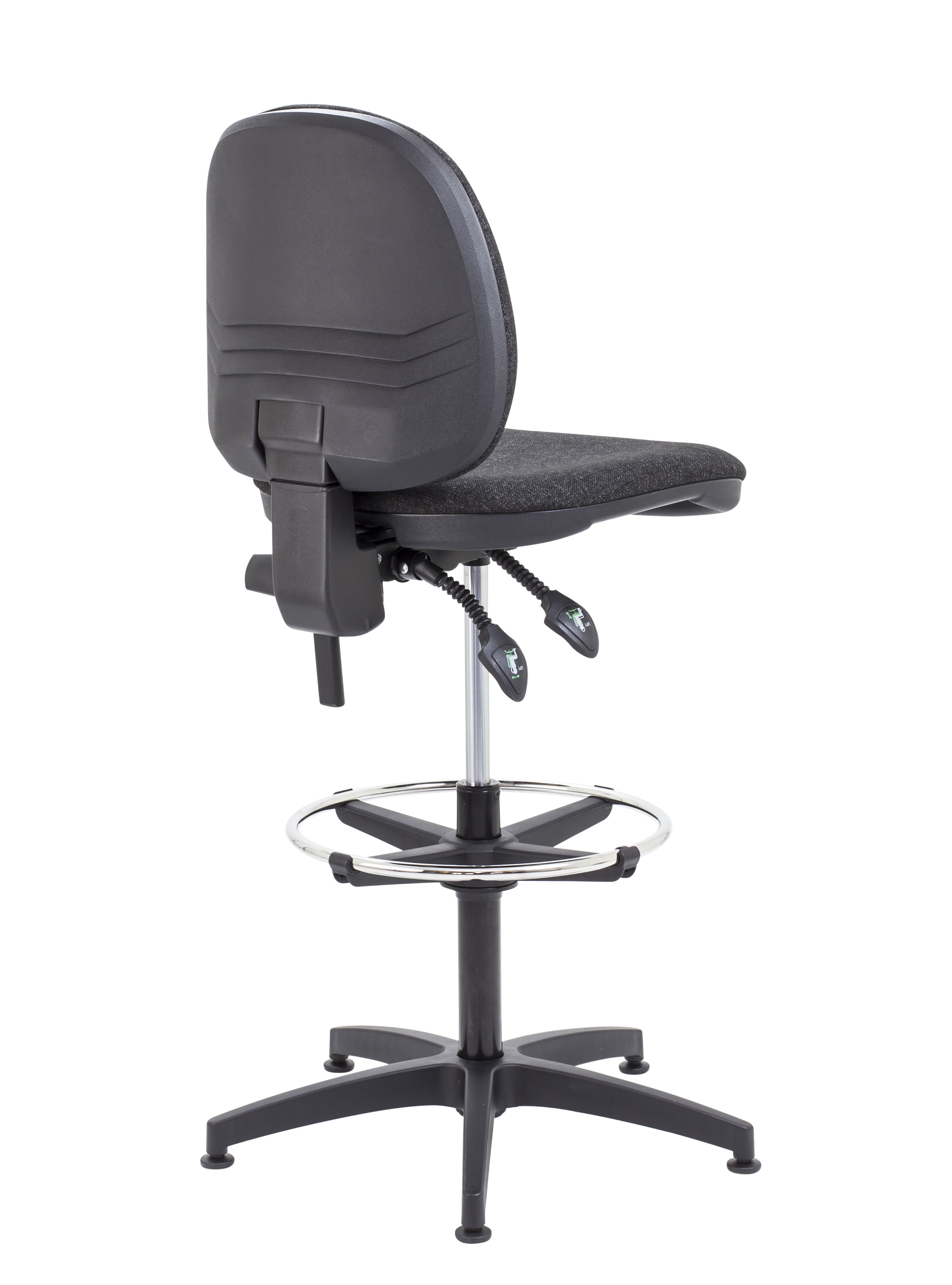 Concept Mid-Back Adjustable Draughtsman-Kit Chair | Charcoal thumbnail 4