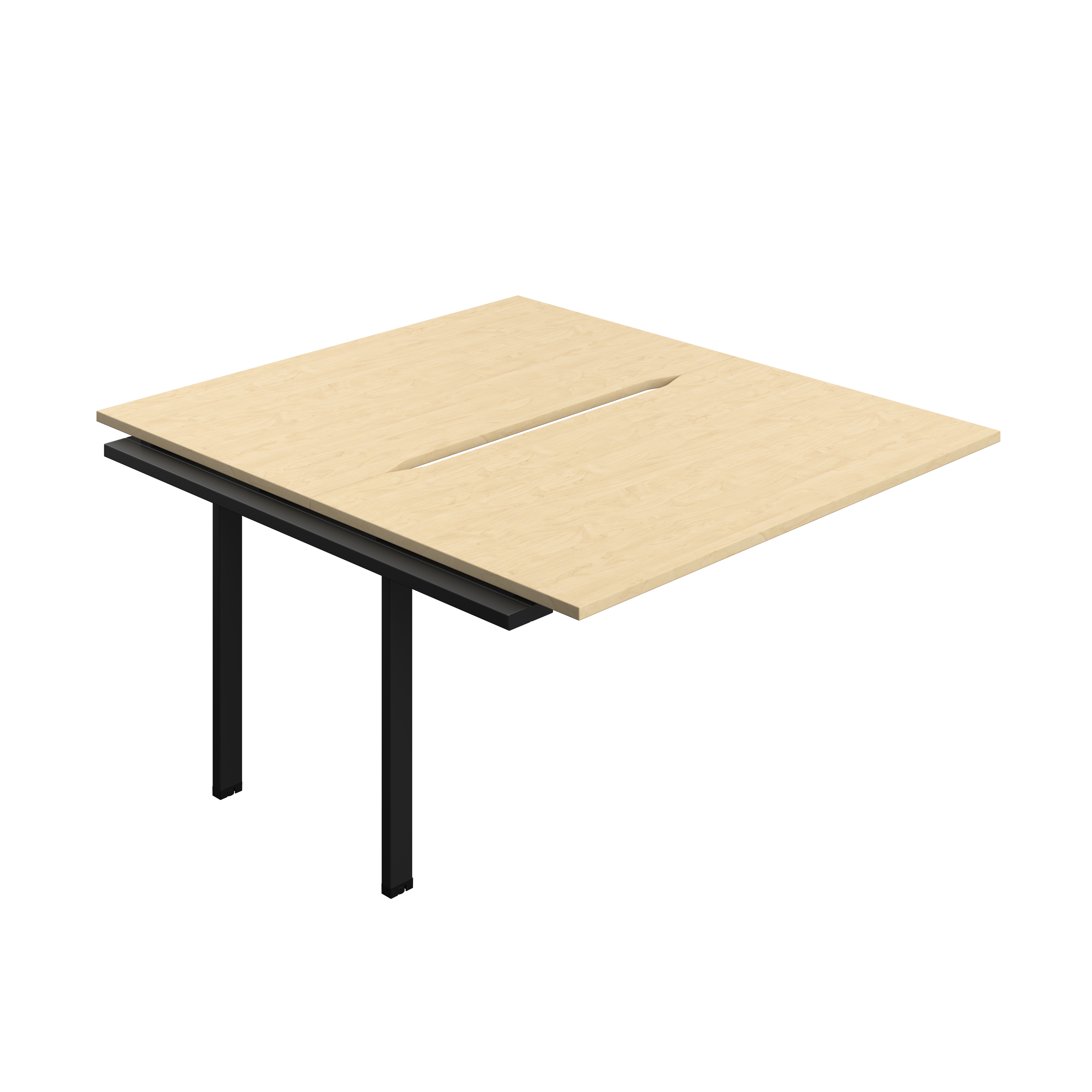 Synergy Bench Extension with Cut Out: 2 Person (FSC) : 1400 | 800 | Maple/Black