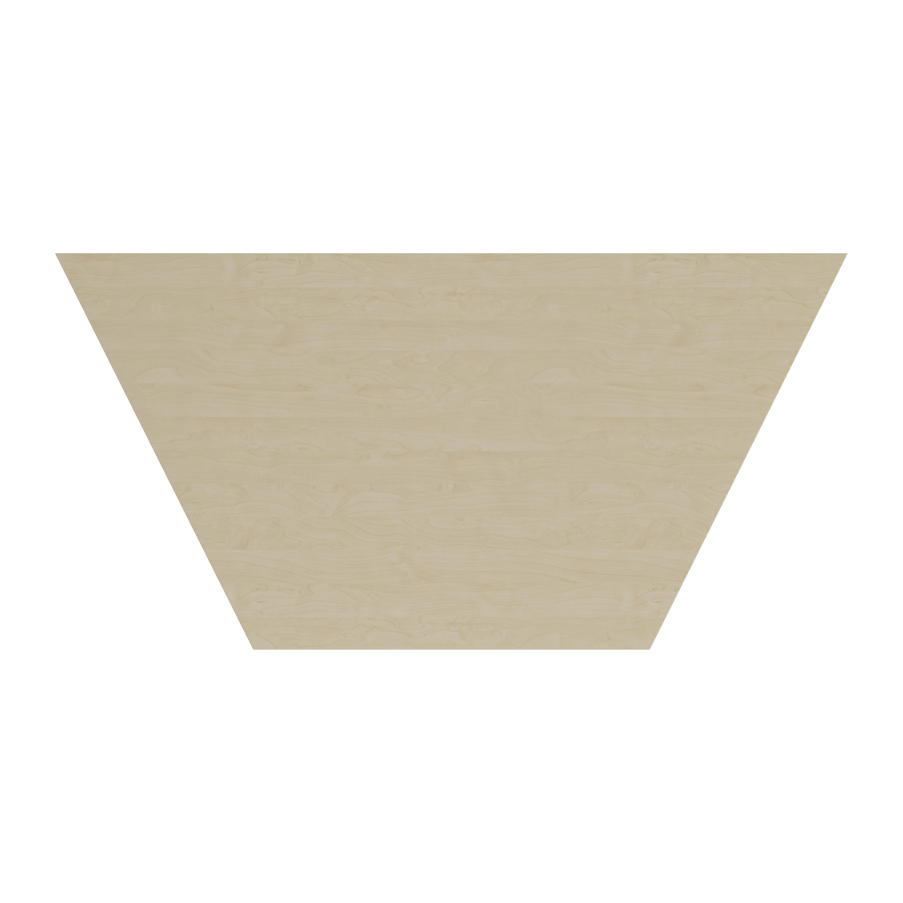 Trapezoidal Multi-purpose Table | 1600 X 800 | Maple/Silver thumbnail 5