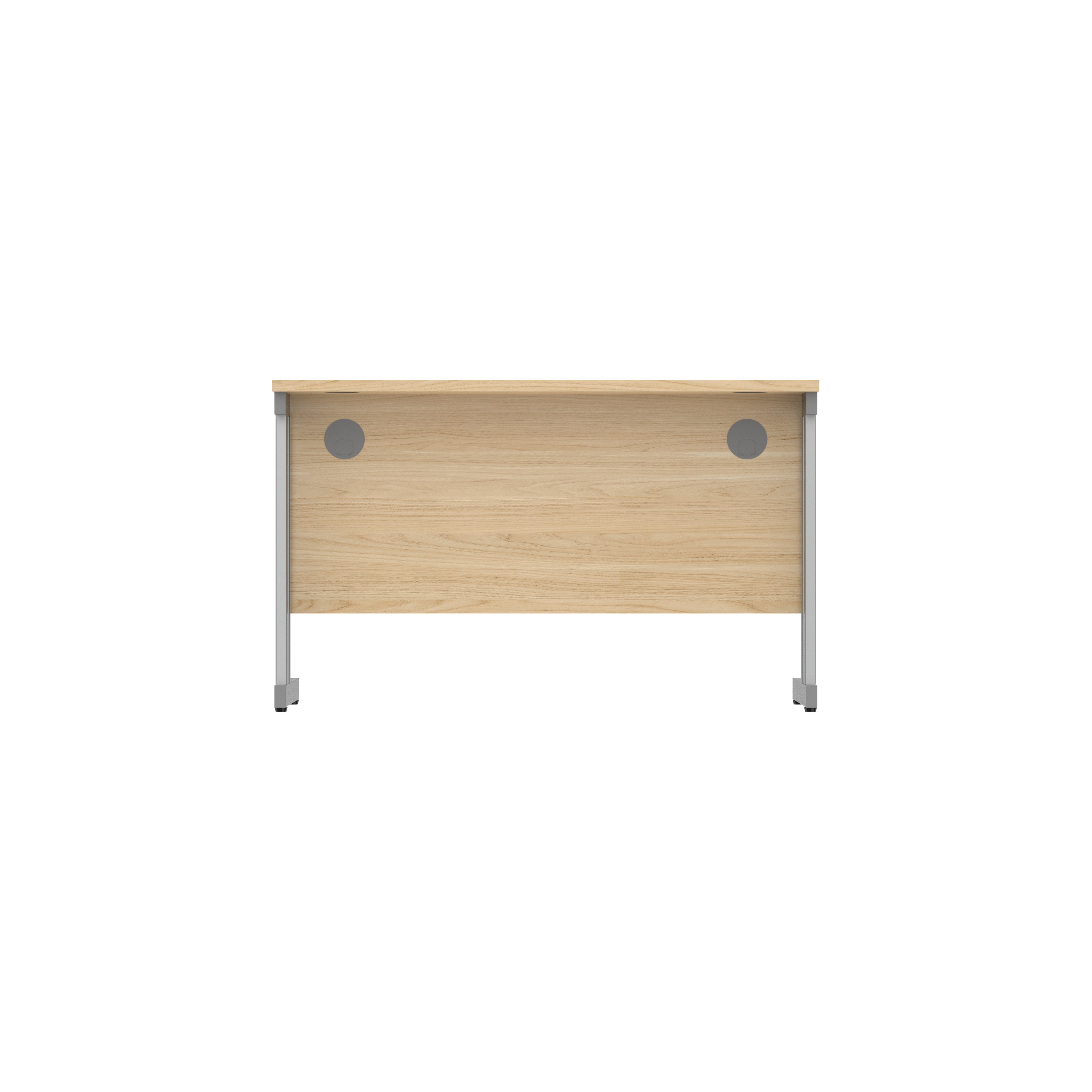 Office Rectangular Desk with Steel Double Upright Cantilever Frame (FSC) | 1200X800 | Canadian Oak/Graphite thumbnail 5