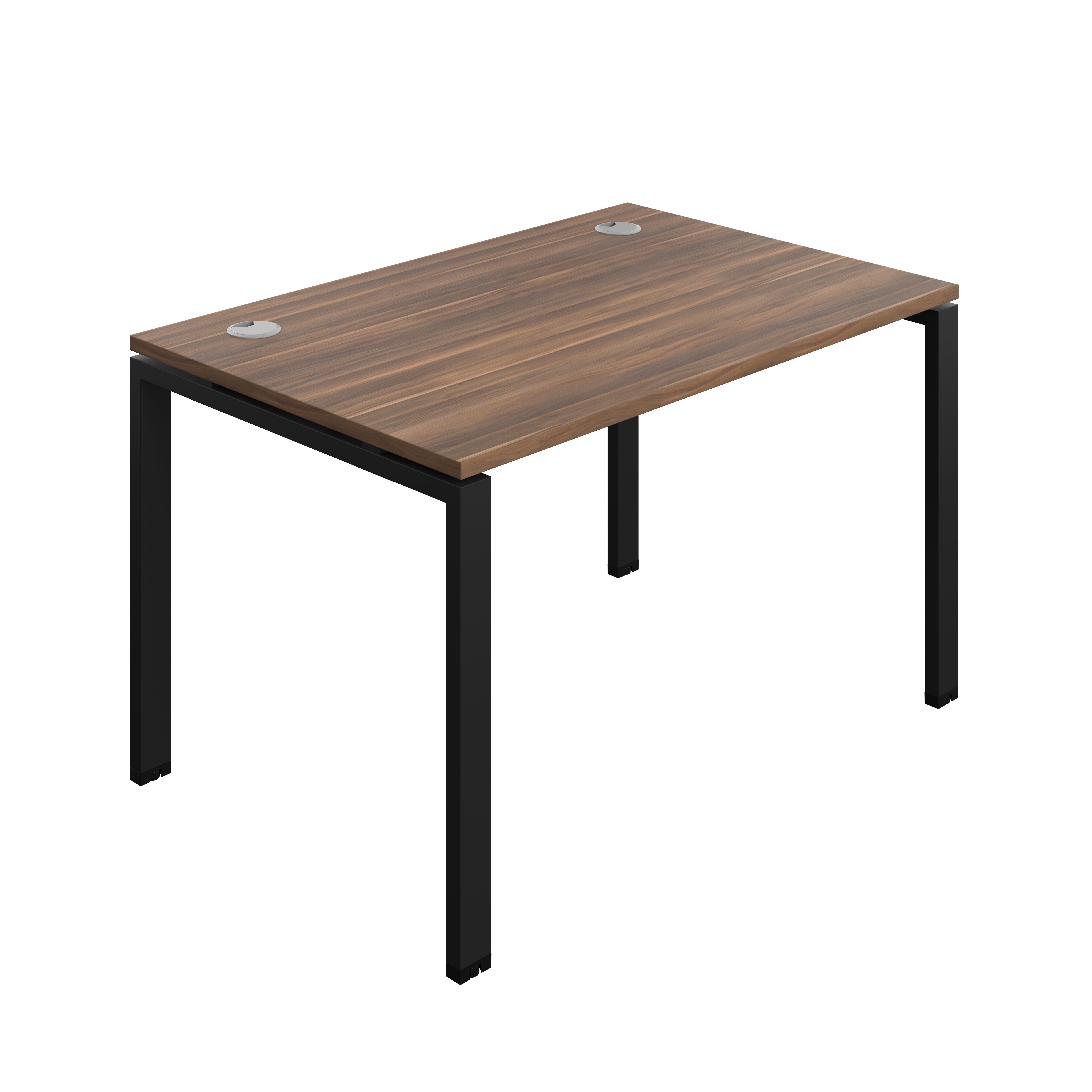 Synergy Bench with Cable Ports: 1 Person (FSC) : Goal Post Leg : 1200 | 800 | Dark Walnut/Black