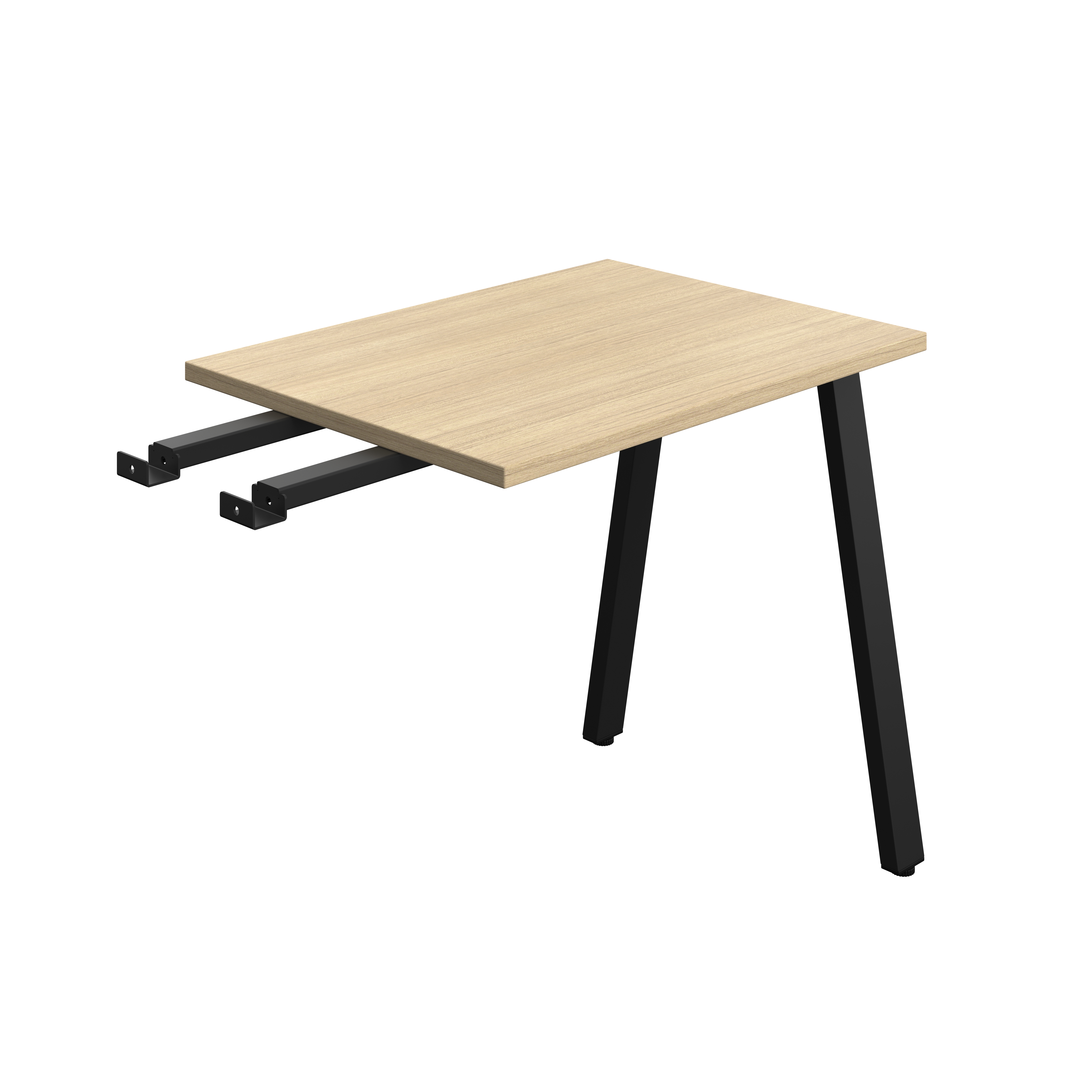 Synergy Bench with Return : A-Frame Leg | 800 X 600 | Nova Oak/Black
