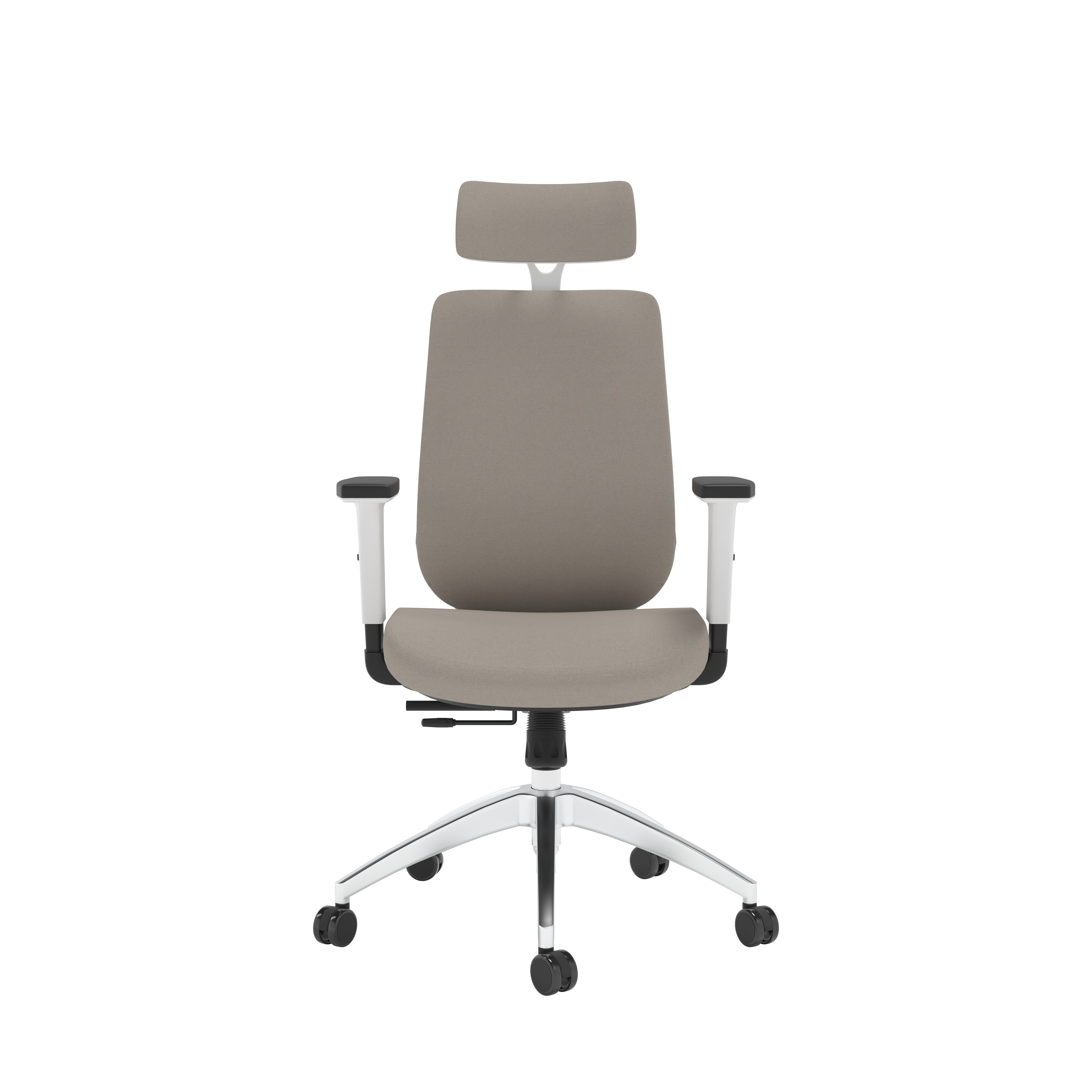 Maldini High Back Office Chair | Beige/White thumbnail 2