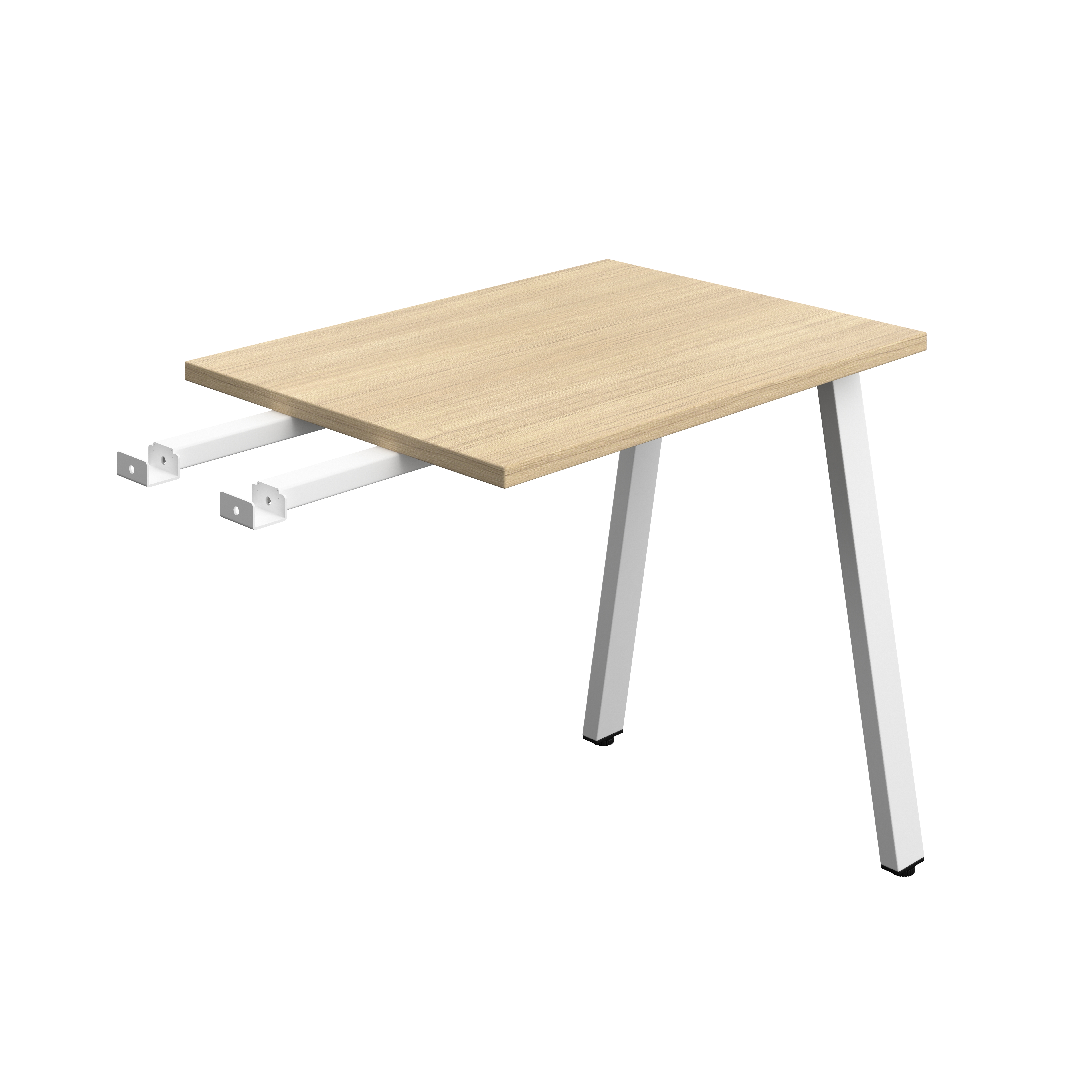Synergy Bench with Return : A-Frame Leg | 800 X 600 | Nova Oak/White