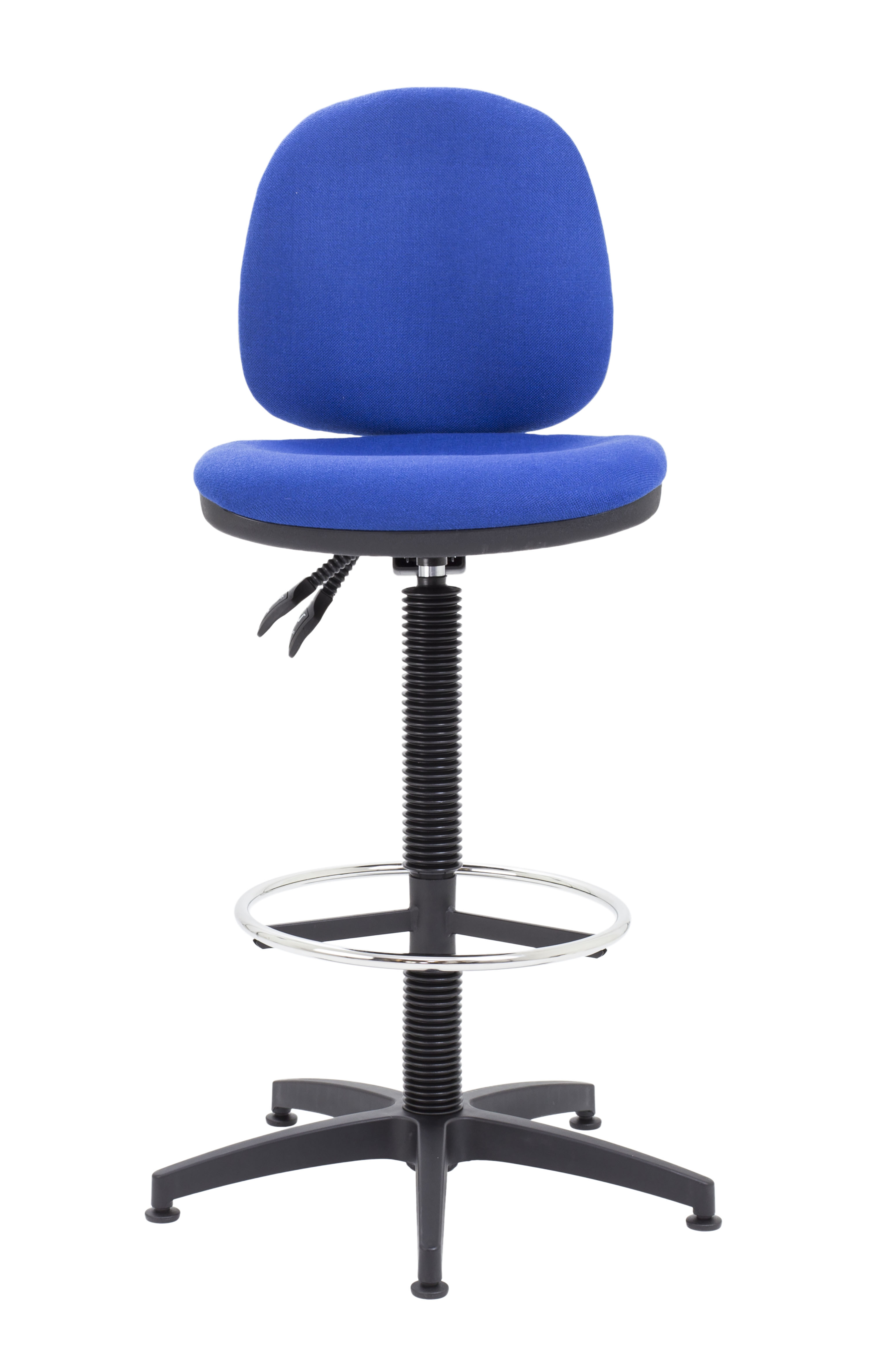 Concept Mid-Back Fixed Draughtsman-Kit Chair | Royal Blue thumbnail 2