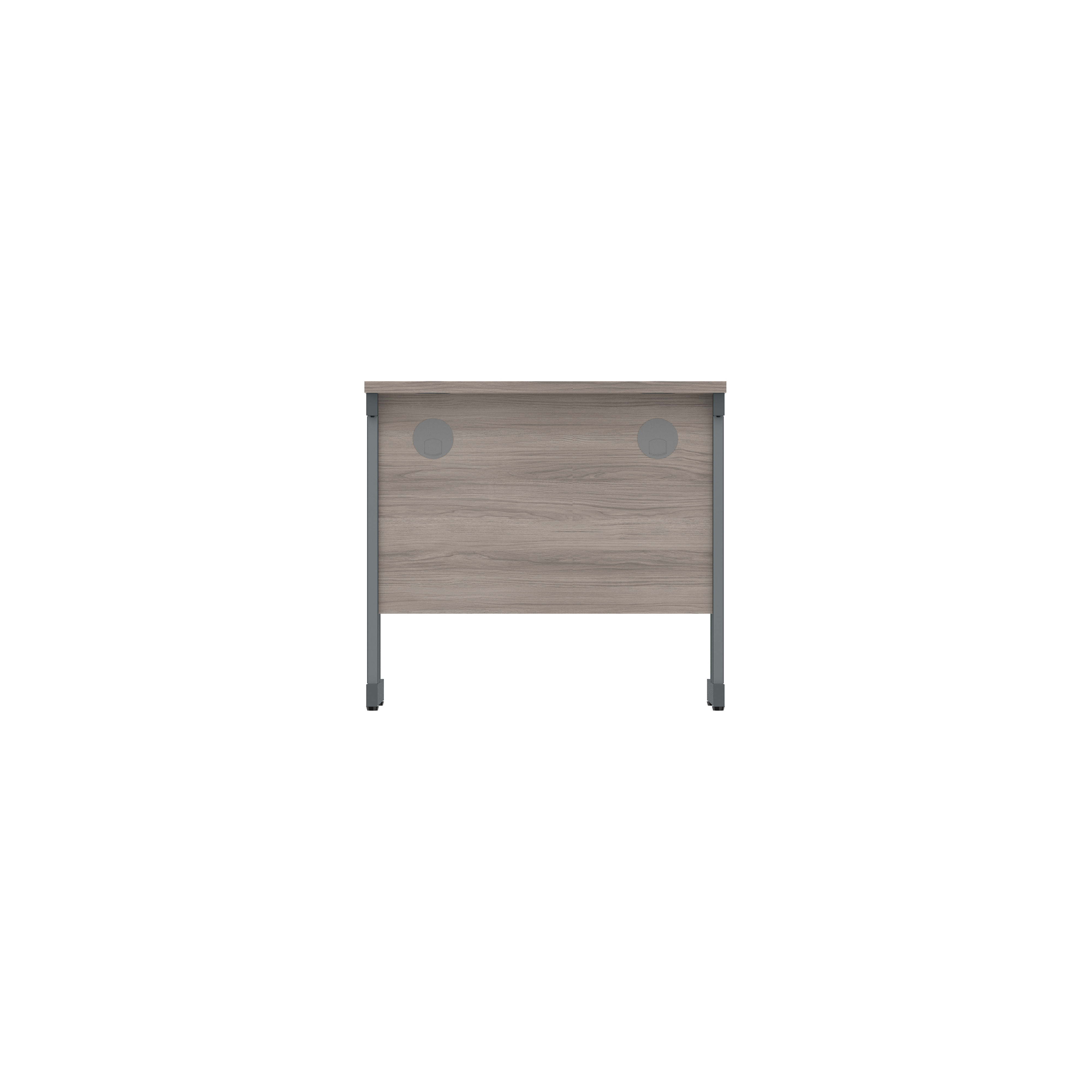 Office Rectangular Desk with Steel Double Upright Cantilever Frame (FSC) | 800X600 | Alaskan Grey Oak/Graphite thumbnail 4