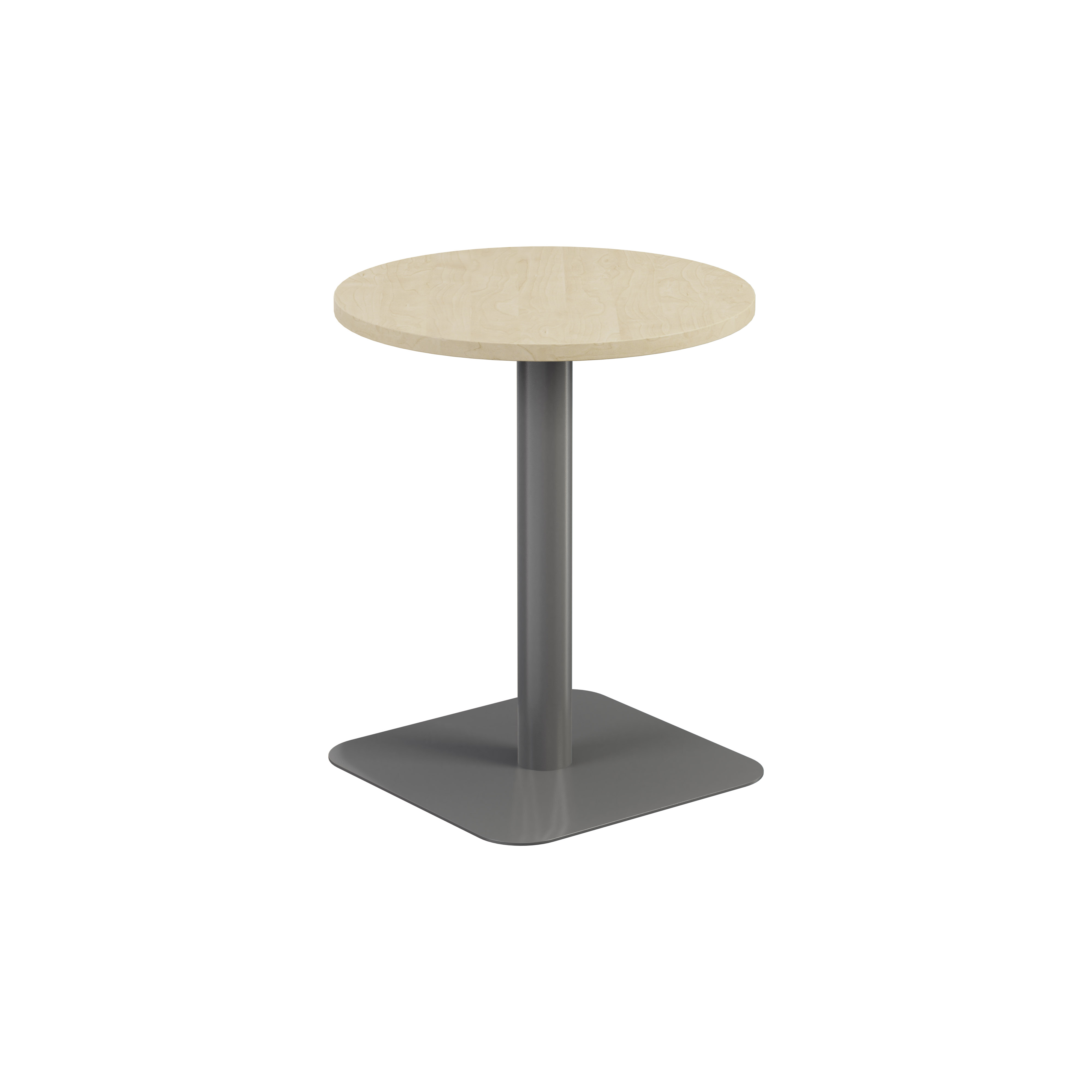 Contract Table Mid (FSC) | 600mm | Maple/Silver