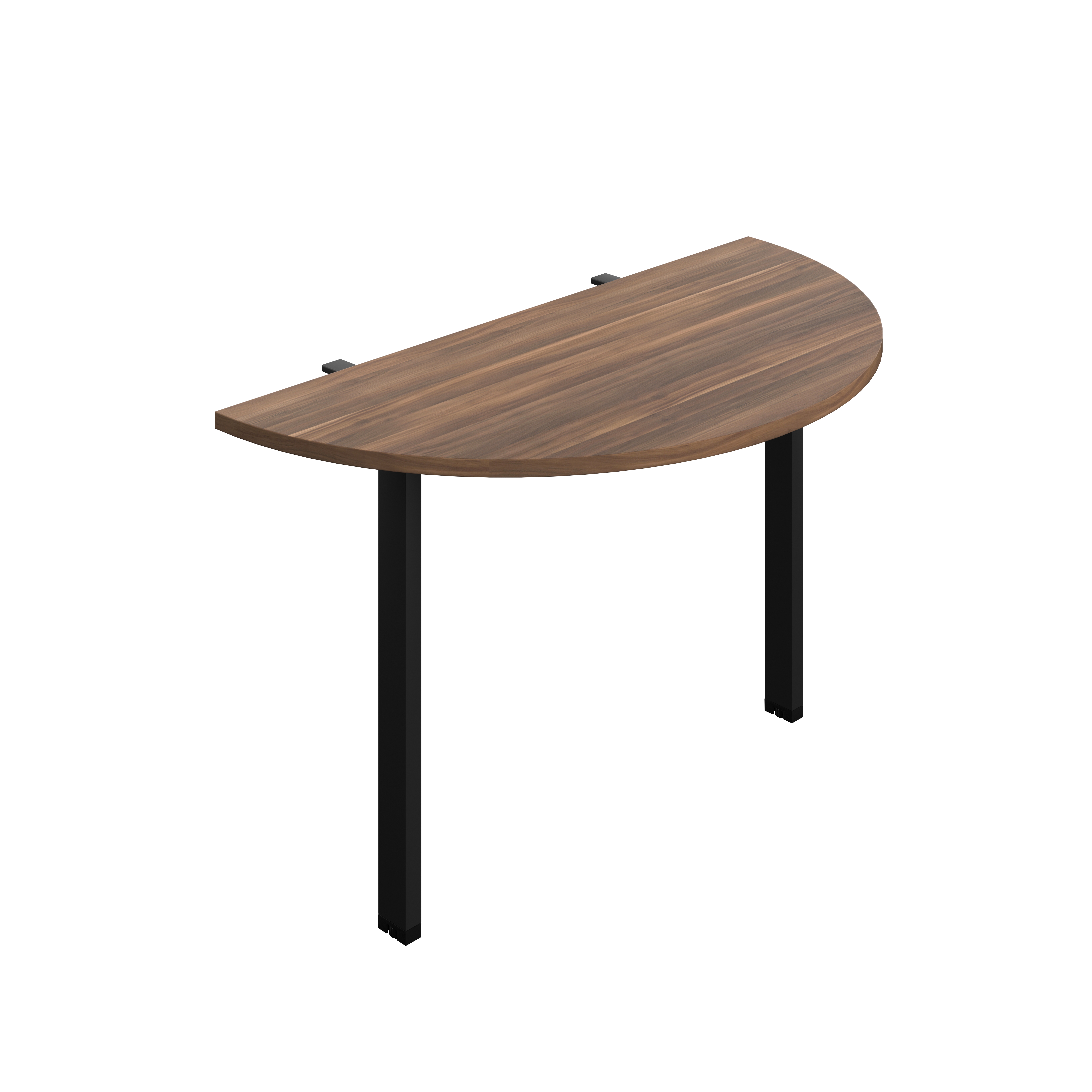 Synergy Screen Depth D-End Single Person Bench : Goal Post Leg : 1200 | 600 | Dark Walnut/Black