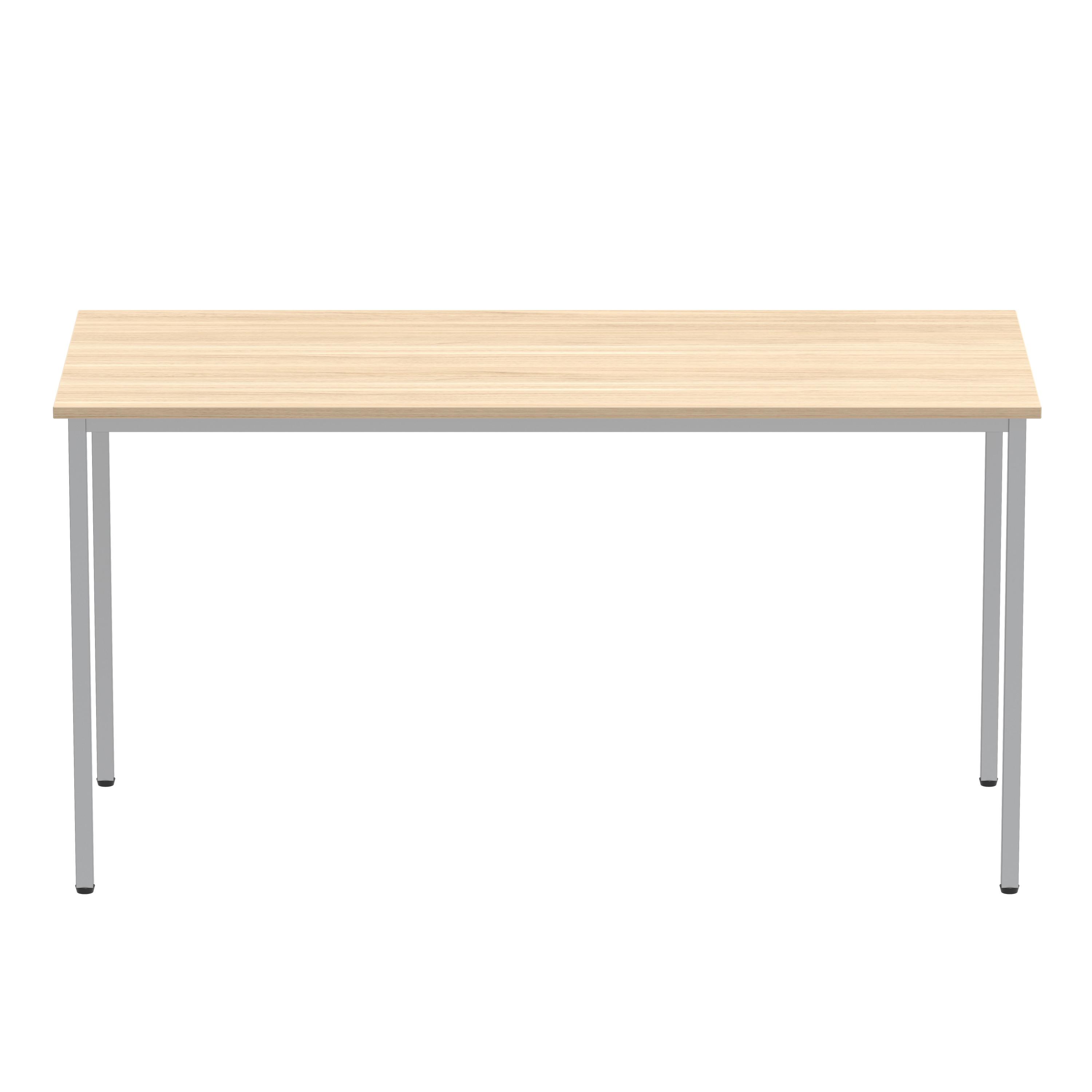 Office Rectangular Multi-Use Table (FSC) | 1400X600 | Canadian Oak/Silver thumbnail 2
