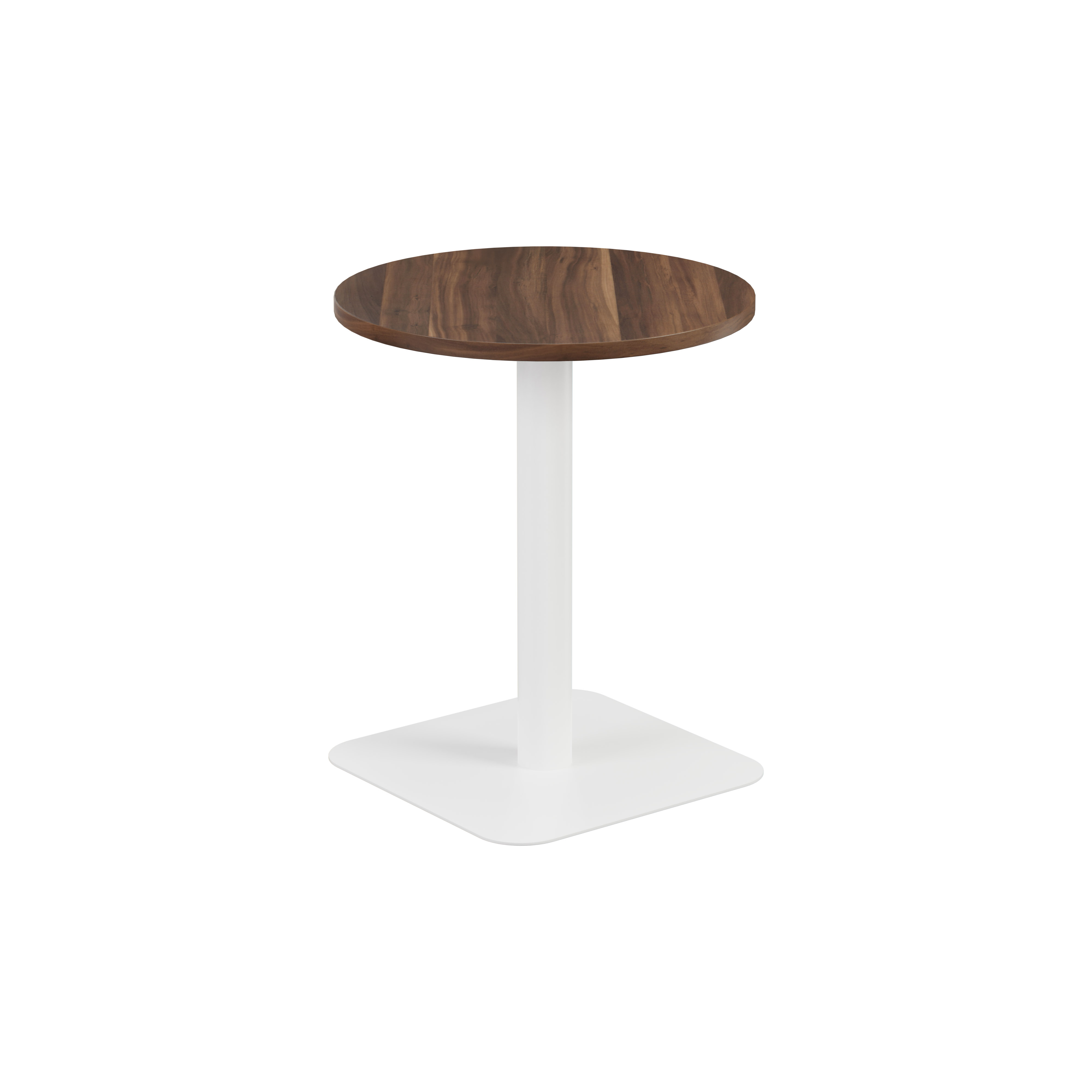 Contract Table Mid (FSC) | 600mm | Dark Walnut/White