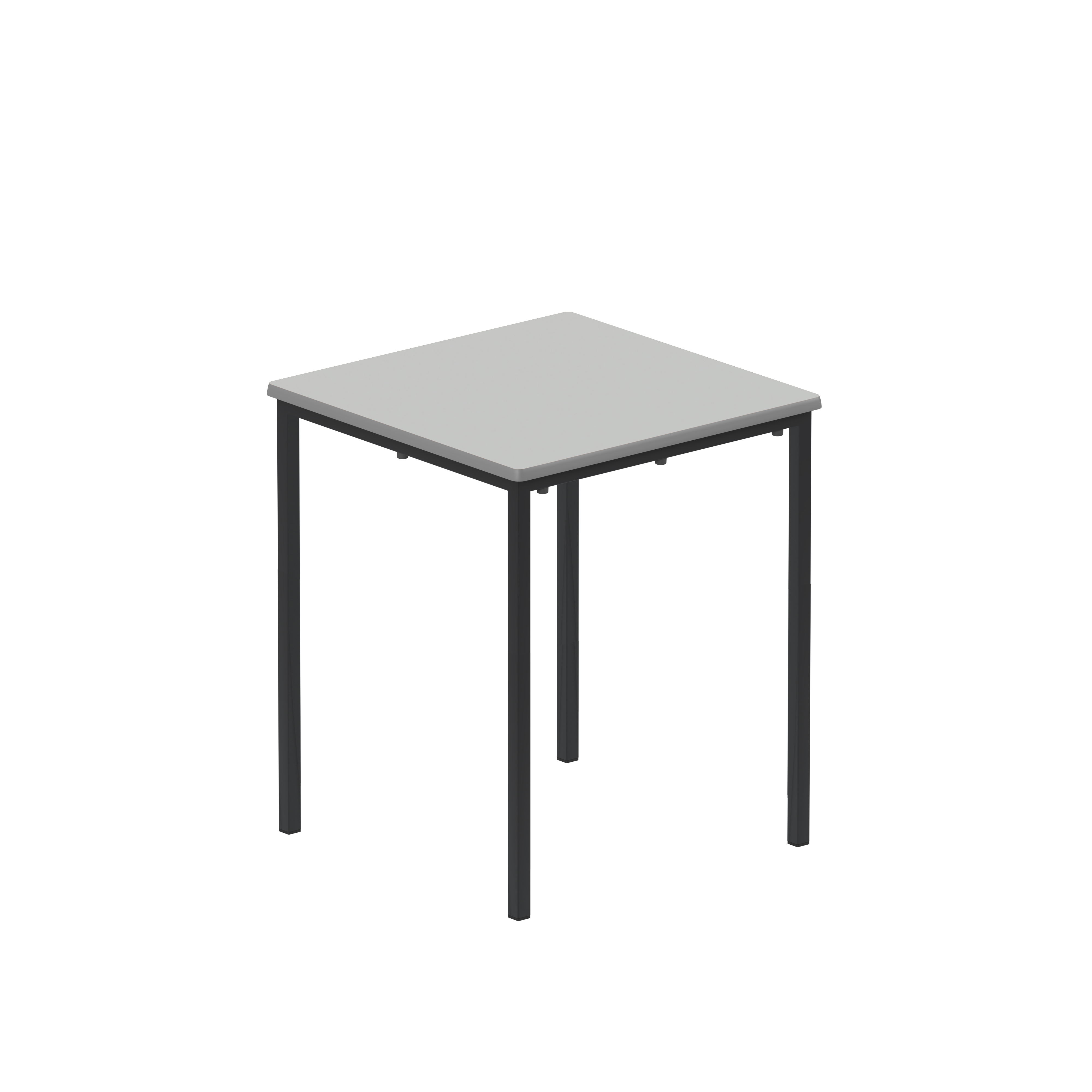 Titan+Flat+Pack+Classroom+Table+600+X+600+X+710+Grey%2FBlack