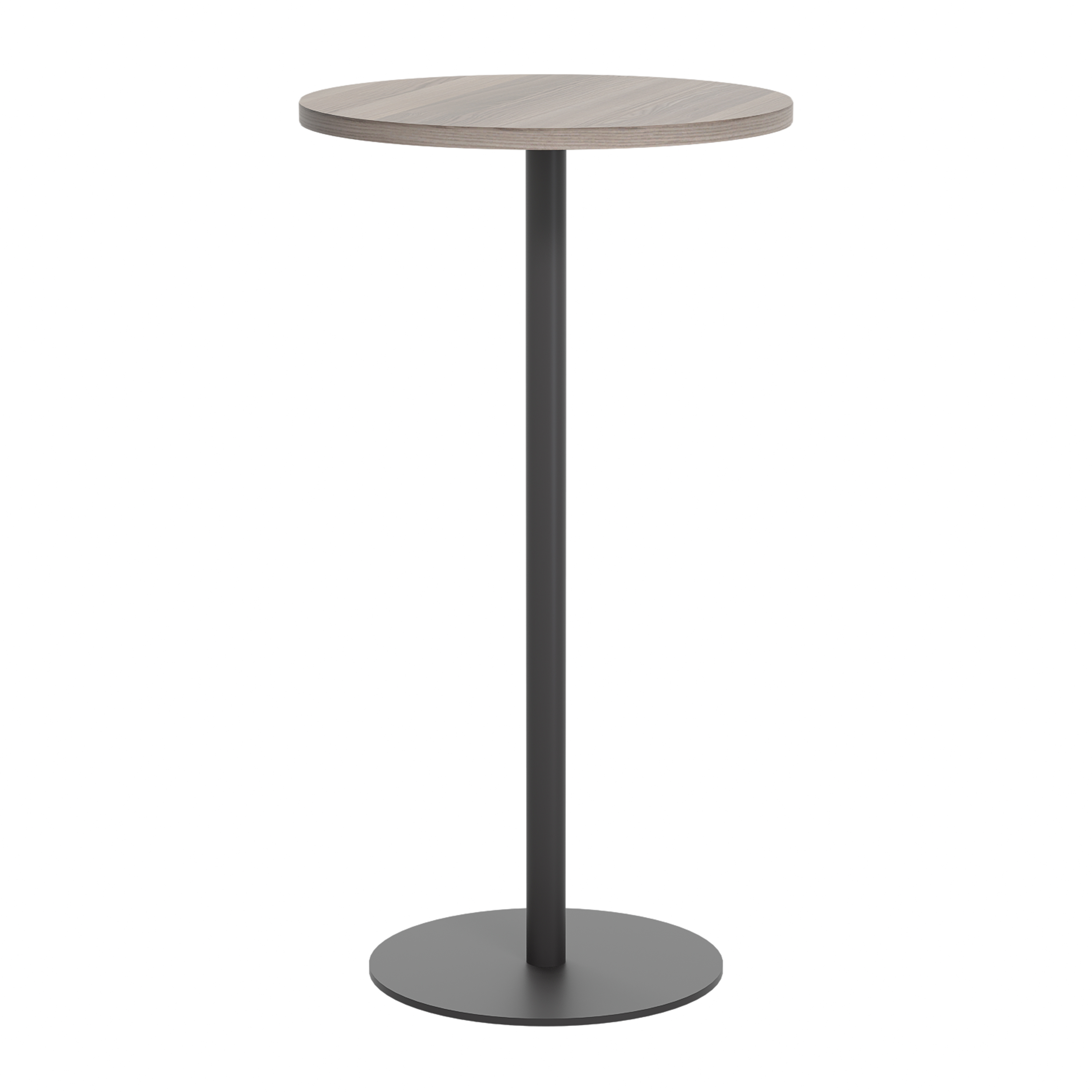 Contract Table High (FSC) | 600mm | Grey Oak/Black