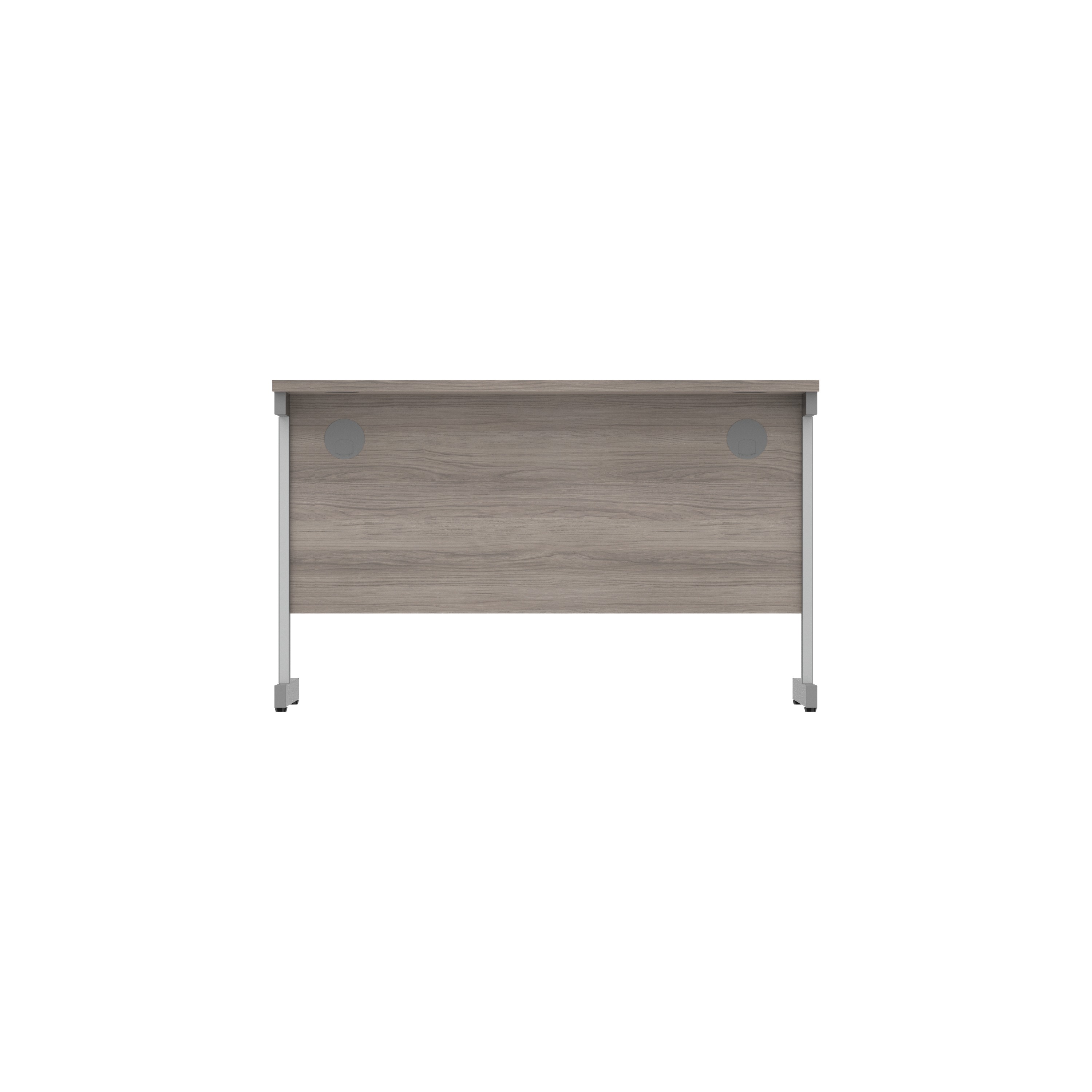 Office Rectangular Desk with Steel Single Upright Cantilever Frame (FSC) | 1200X800 | Alaskan Grey Oak/Graphite thumbnail 5