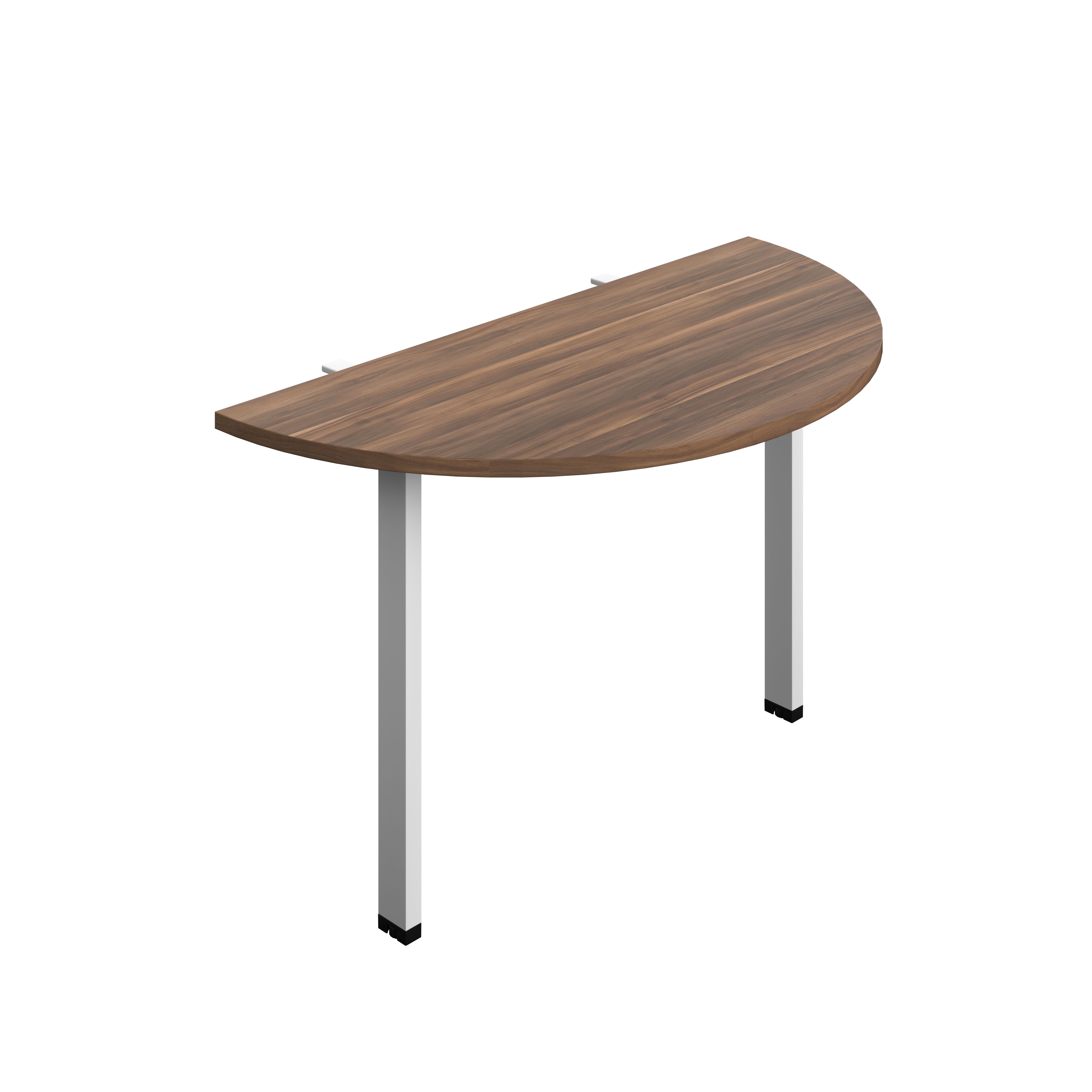 Synergy Screen Depth D-End Single Person Bench : Goal Post Leg : 1200 | 600 | Dark Walnut/White