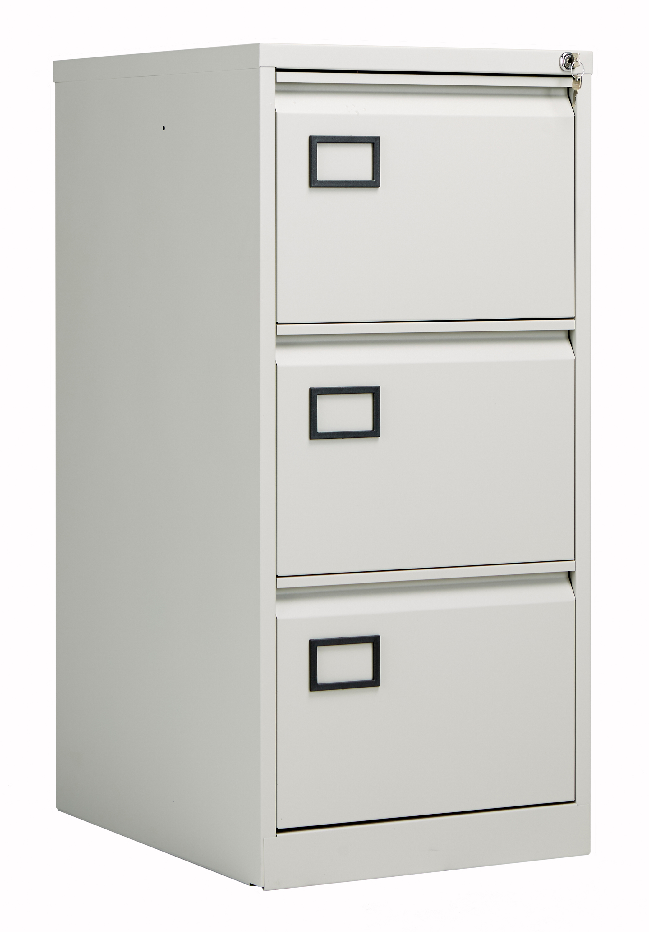 Bisley+3+Drawer+Contract+Steel+Filing+Cabinet+Goose+Grey
