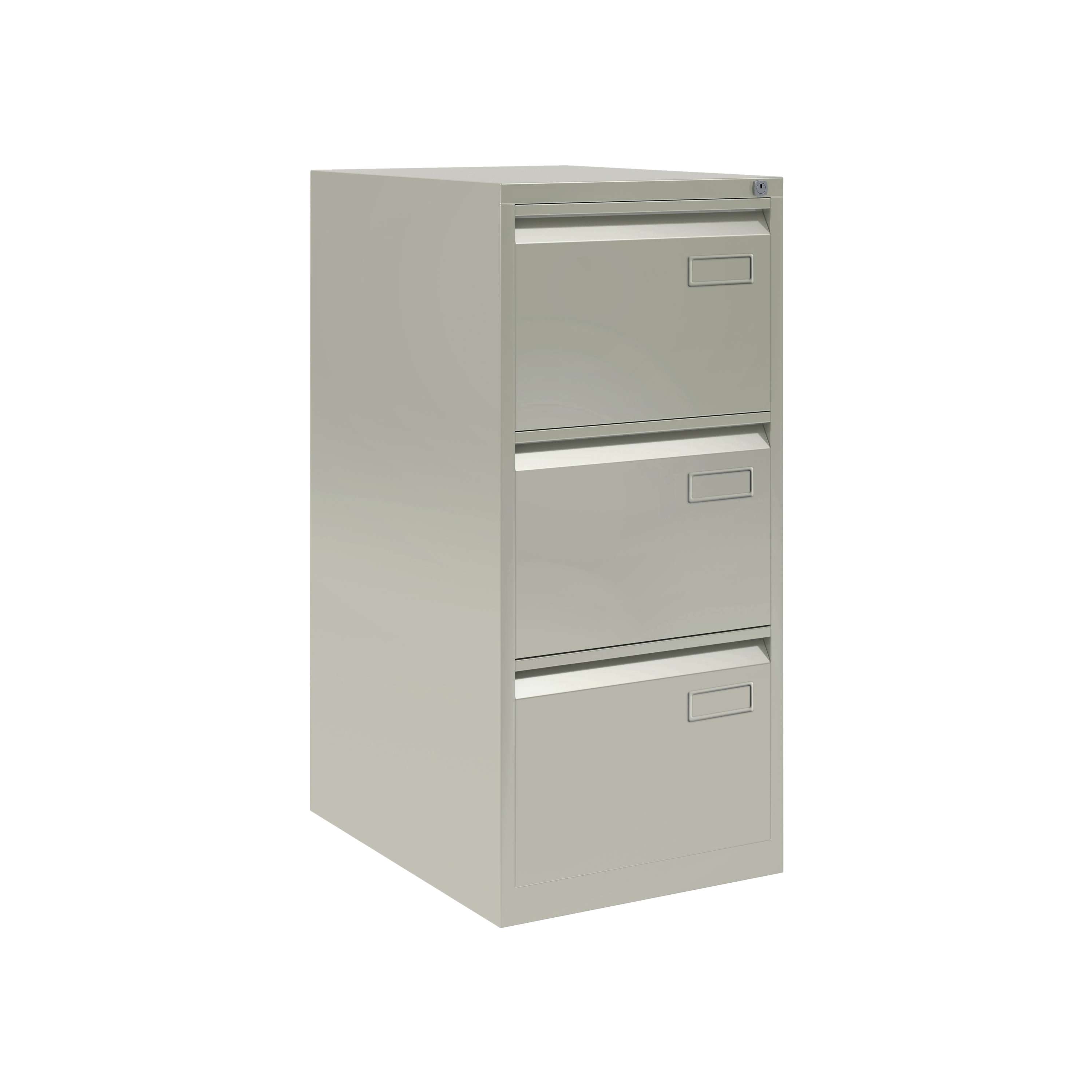 Bisley+3+Drawer+Contract+Steel+Filing+Cabinet+Goose+Grey