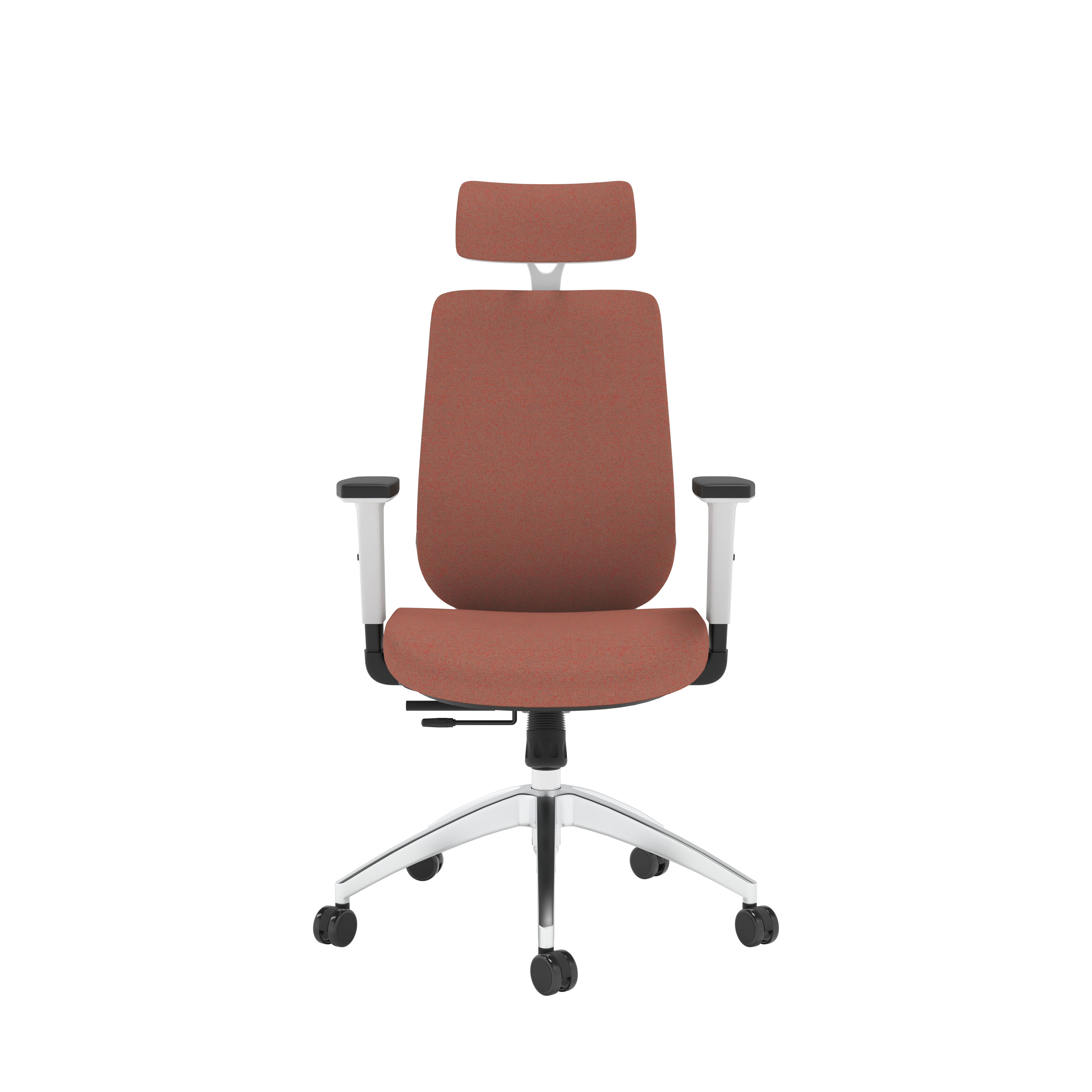 Maldini High Back Office Chair | Orange/White thumbnail 3