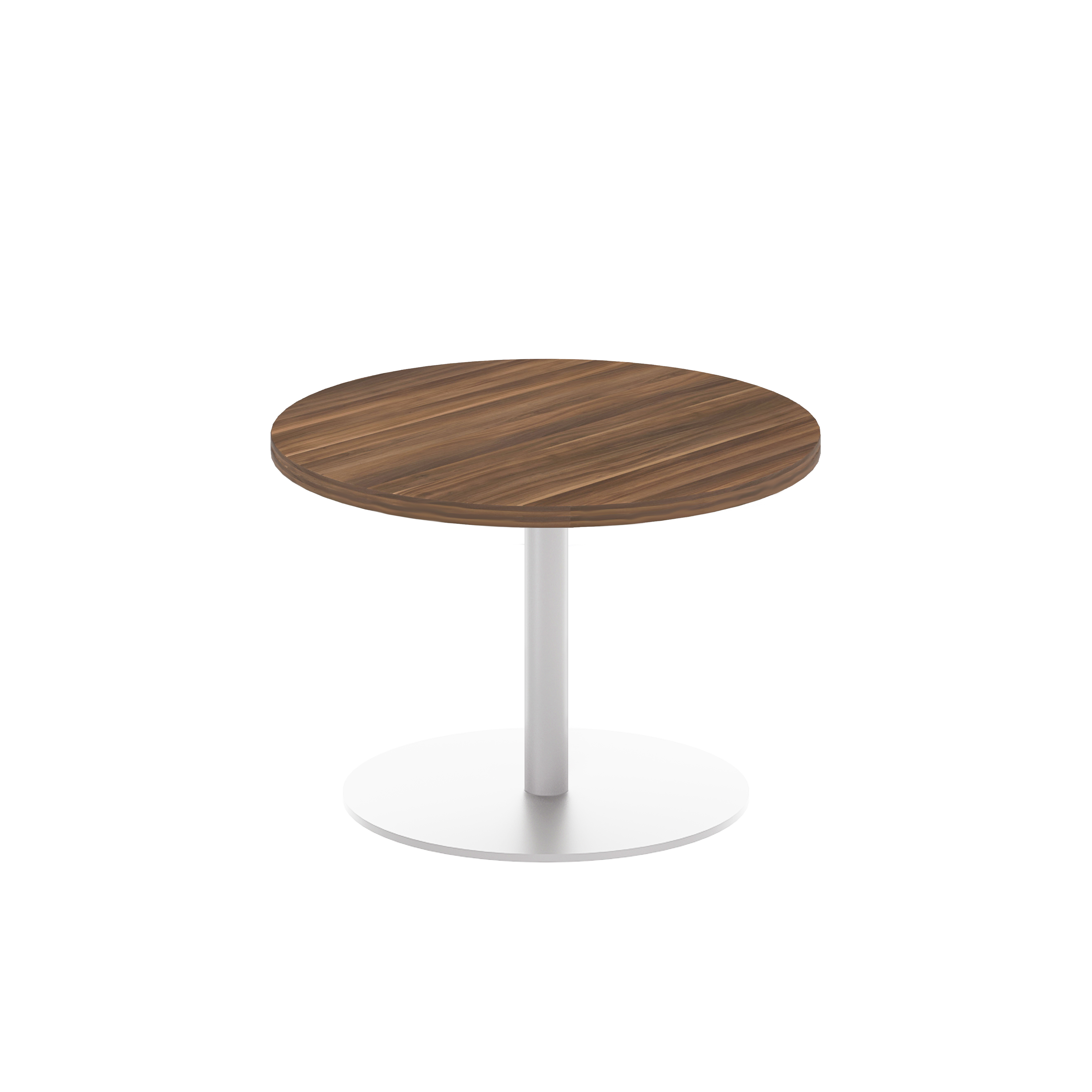 Contract Table Low (FSC) | 600mm | Dark Walnut/White
