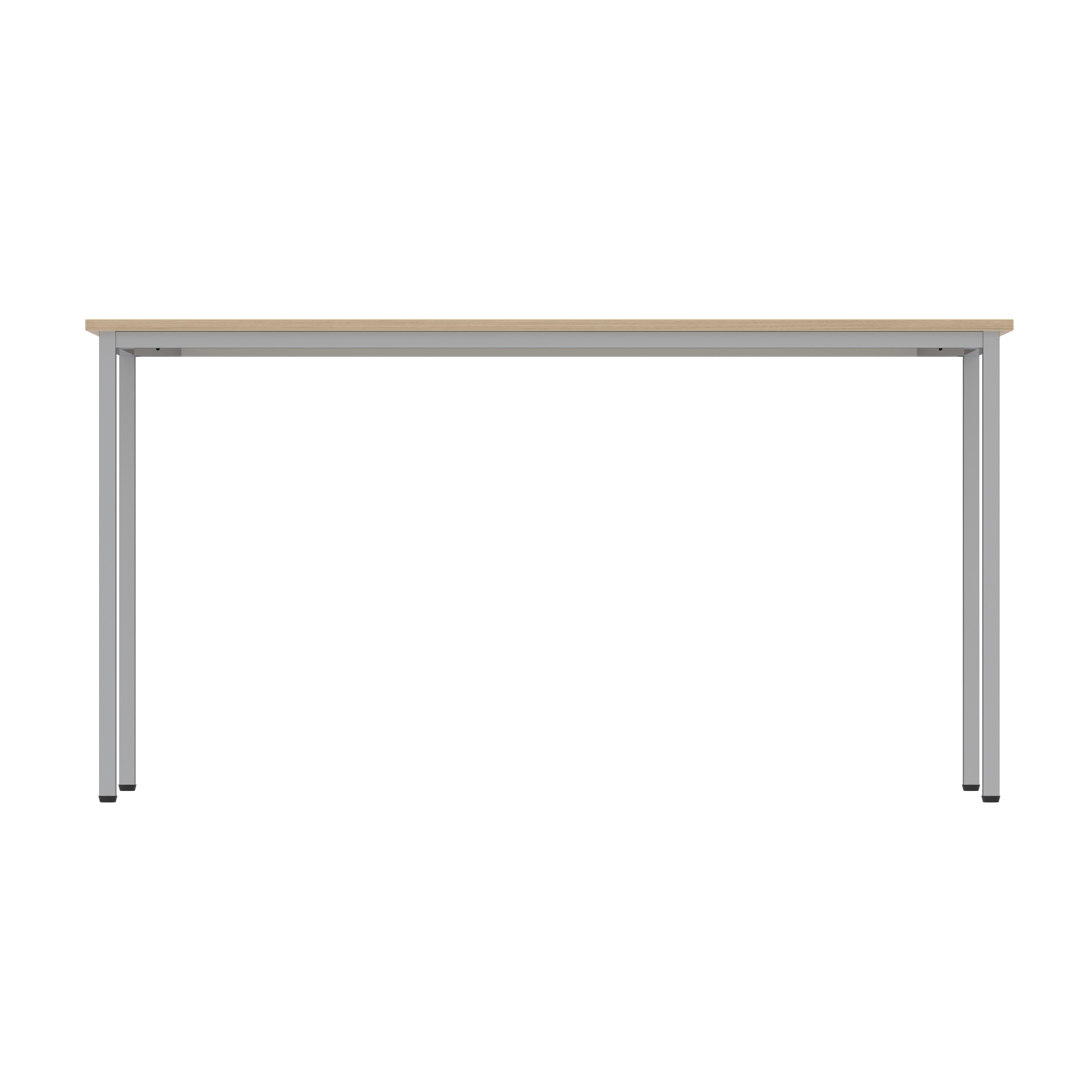 Office Rectangular Multi-Use Table (FSC) | 1400X600 | Canadian Oak/Silver thumbnail 4