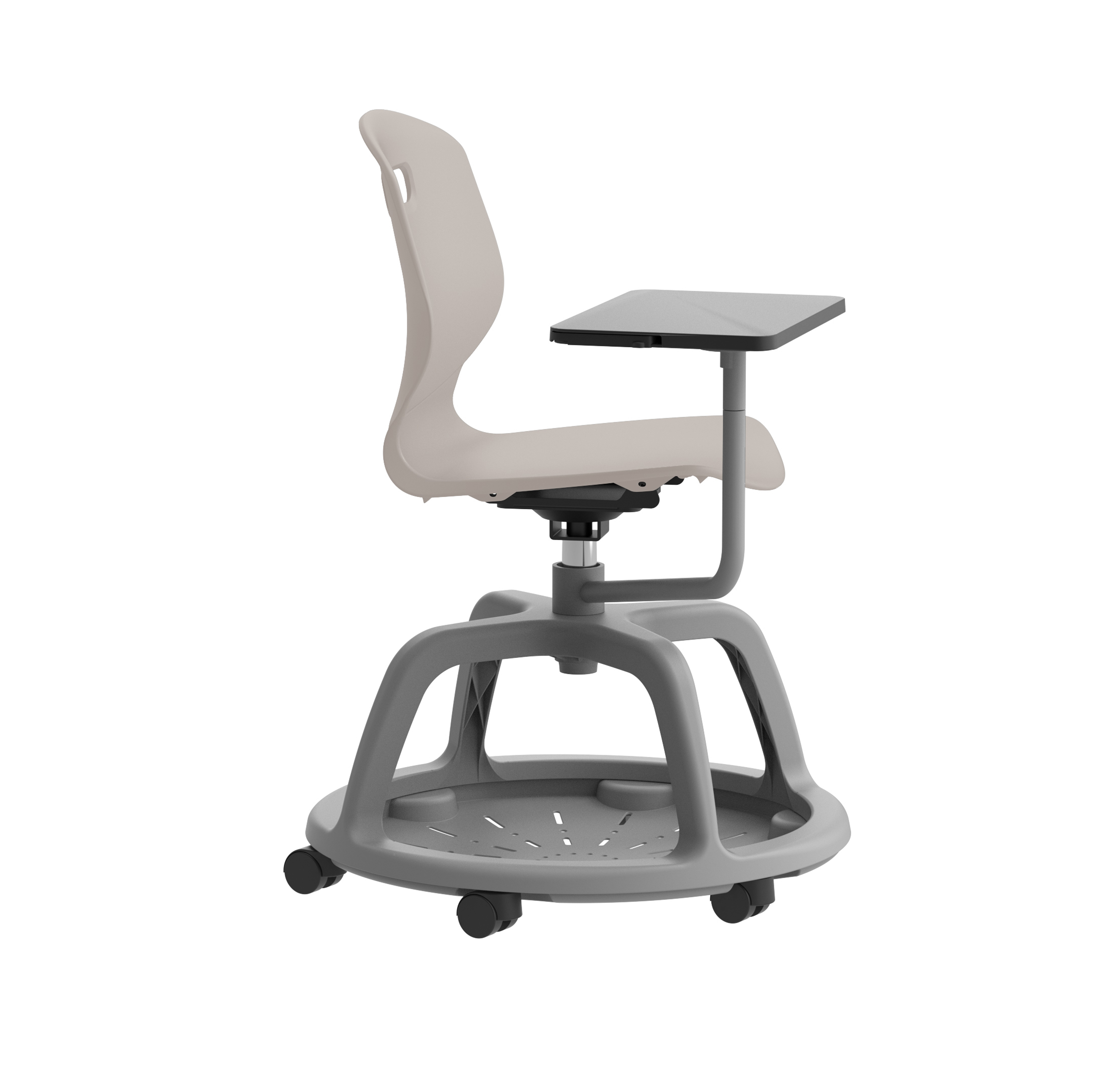 Titan Arc Community Swivel Chair with Arm Tablet thumbnail 3
